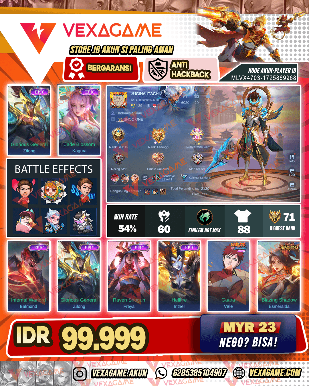 Zilong Epic X Kagura Epic