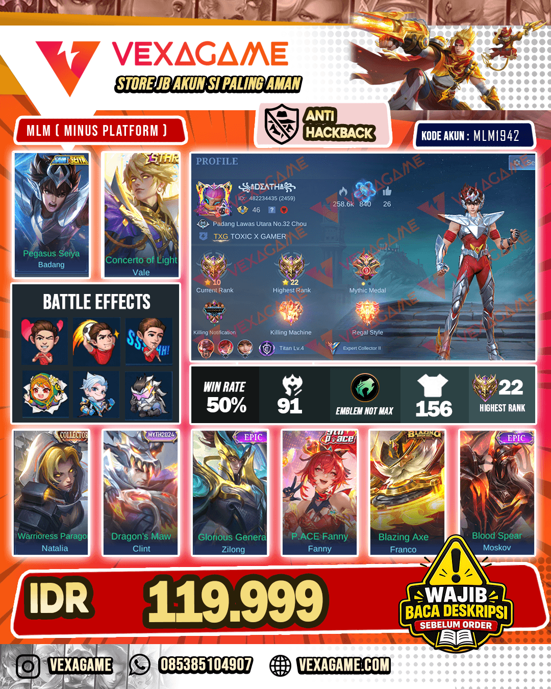 Badang Saint Seiya X Vale Annual Star