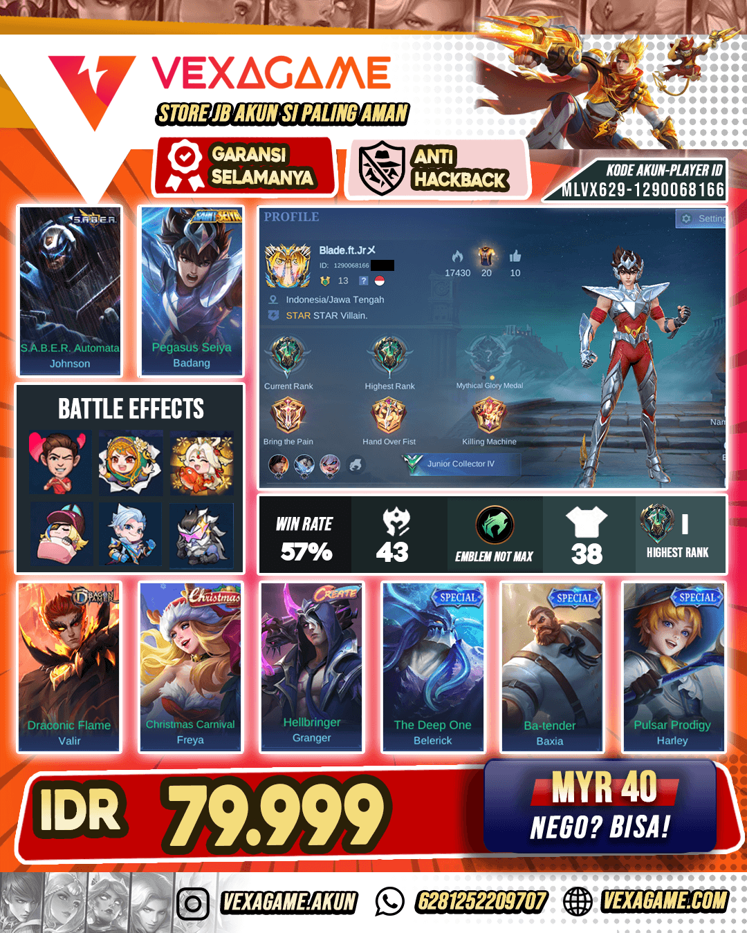 Badang Saint Seiya Murah