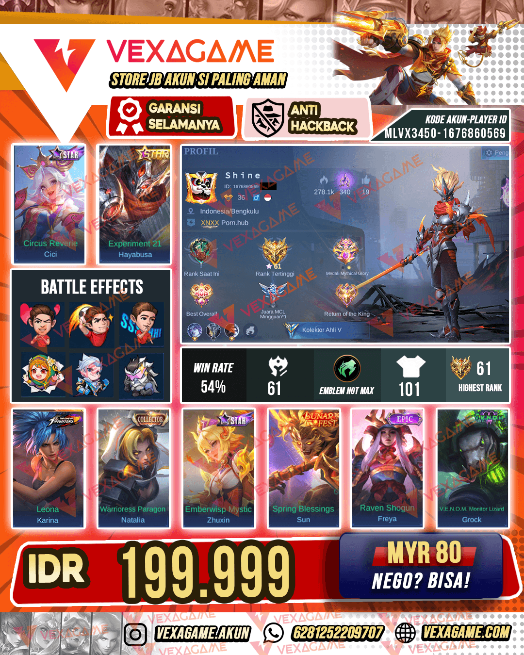 Hayabusa Star Kuning | Sun Lunar Fest