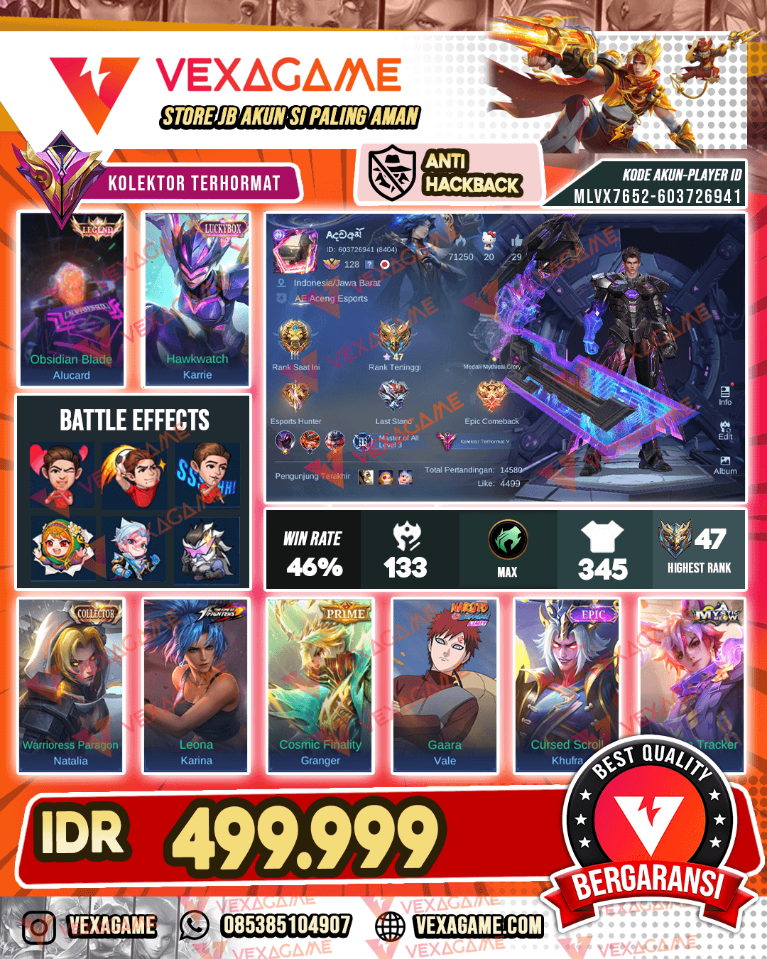 Alucard Legend | Karrie Luckybox | Emblem Hero MAX