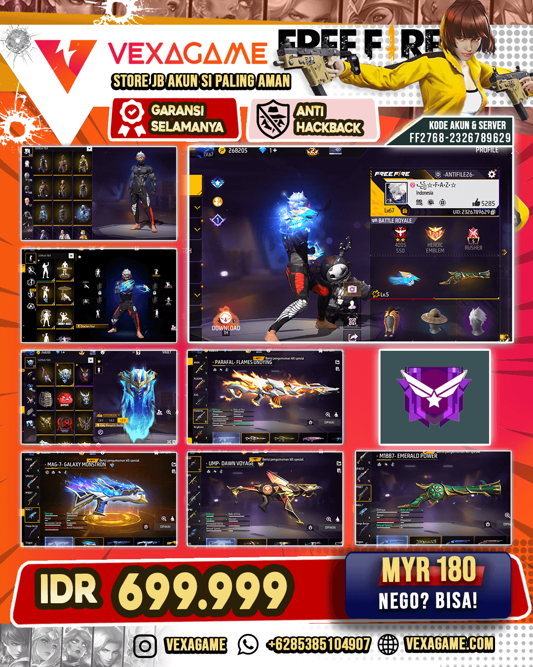 1 EVO MAX | Topi Jerami ON | SG Trompet | Vault OTW 400 | Angel ON