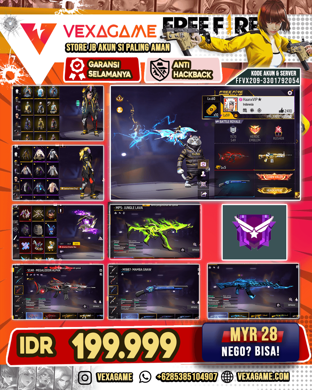 SCAR EVO | SG 3 Rasa | Vault 250 ++