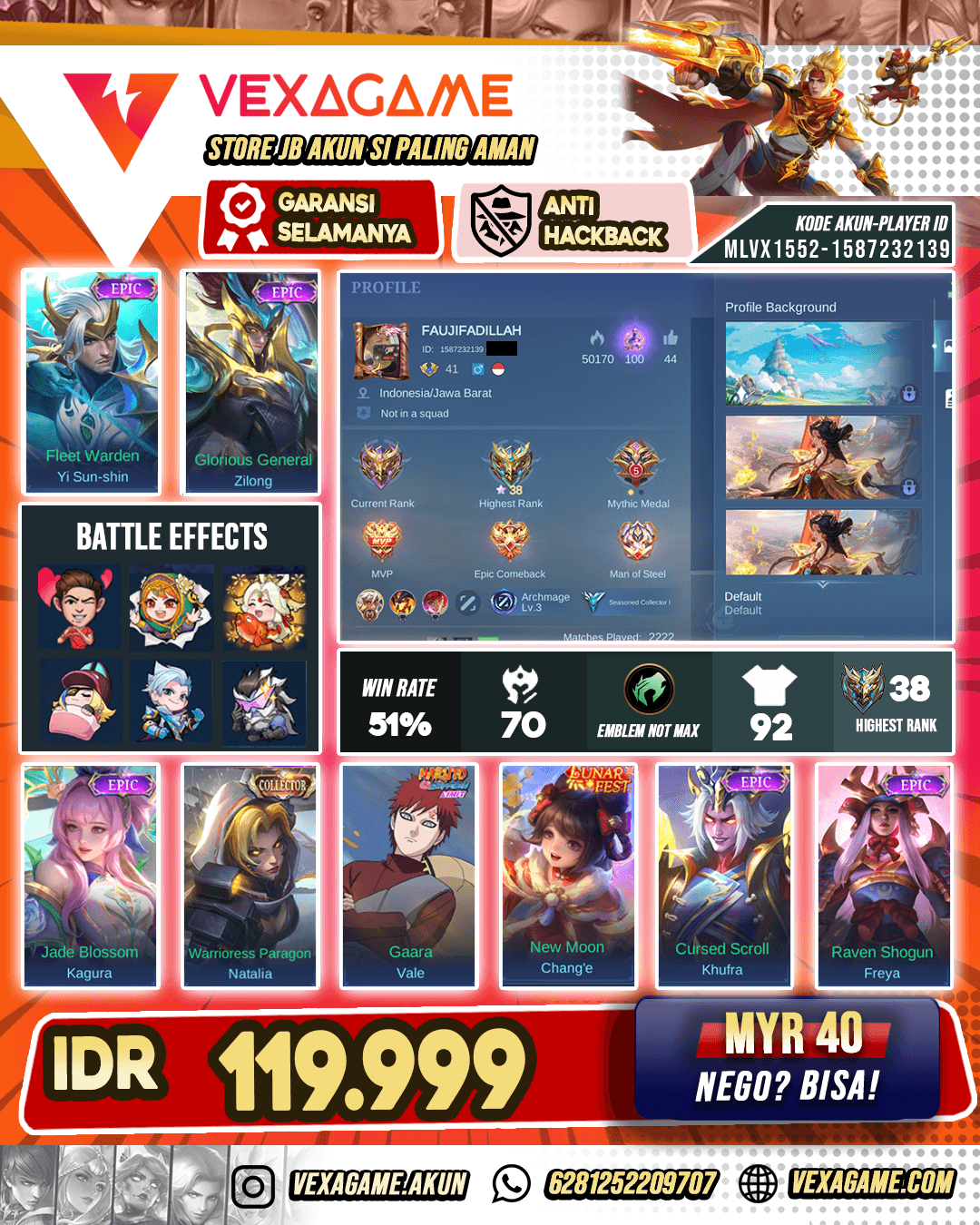 Akun murah