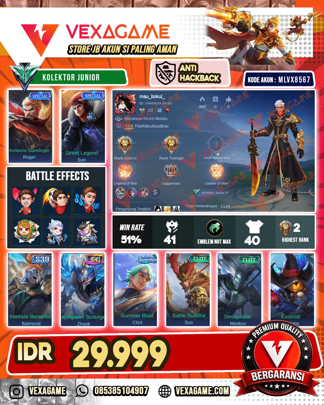 Akun Murah Harga Pelajar