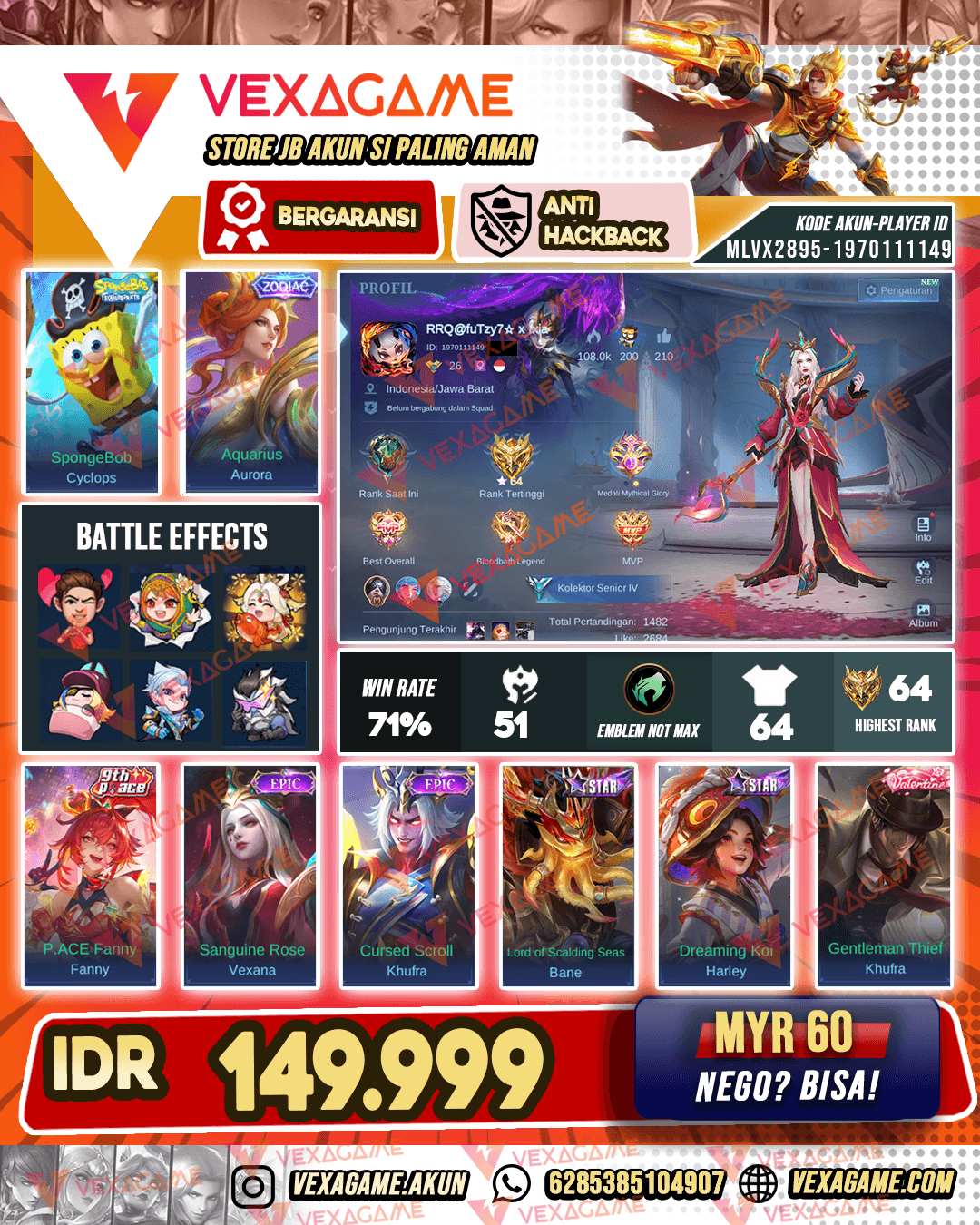 Vexana Epic | Ex Glory