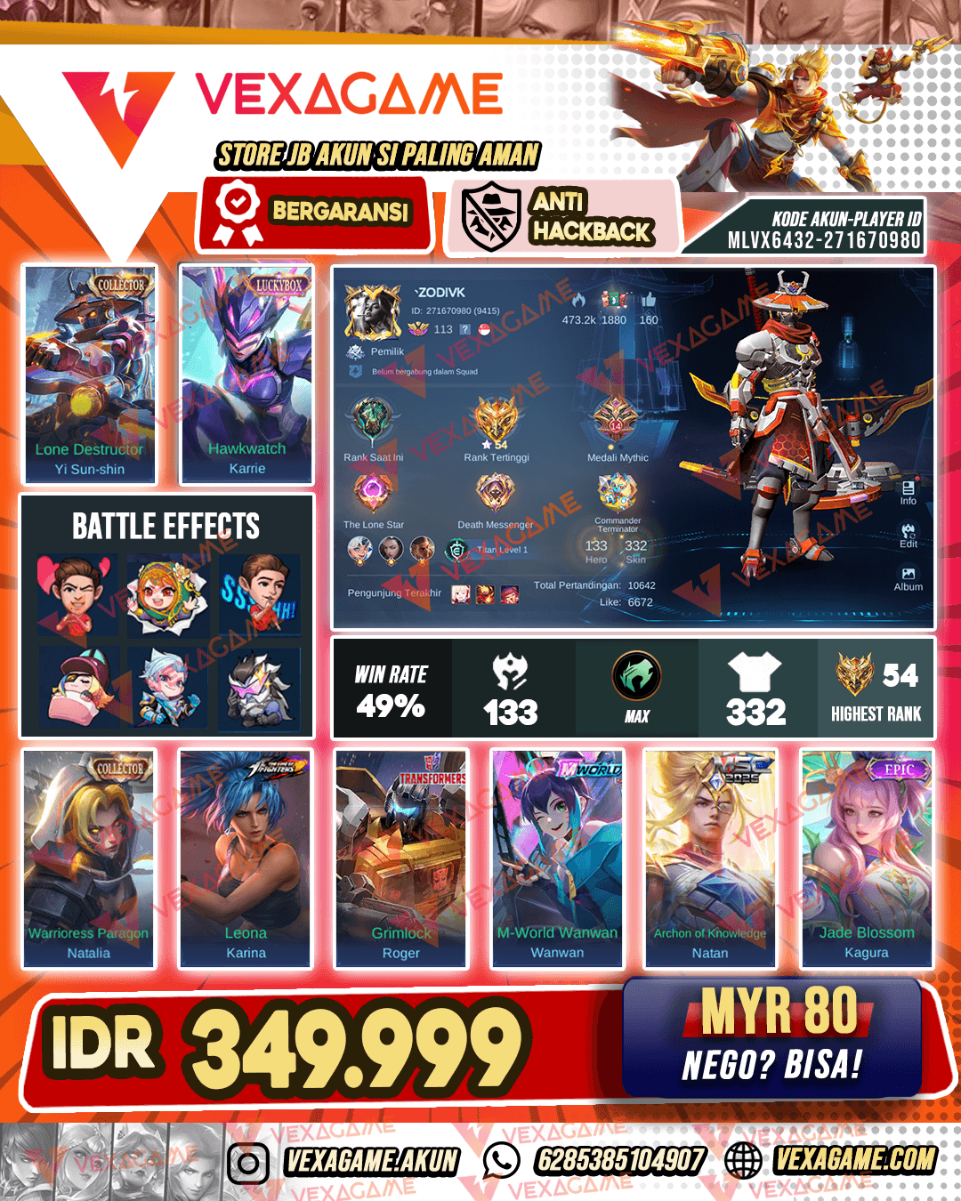YSS Collector | Karrie Luckybox | Roger Transformer | Claude Valentine |Hero & Emblem MAX