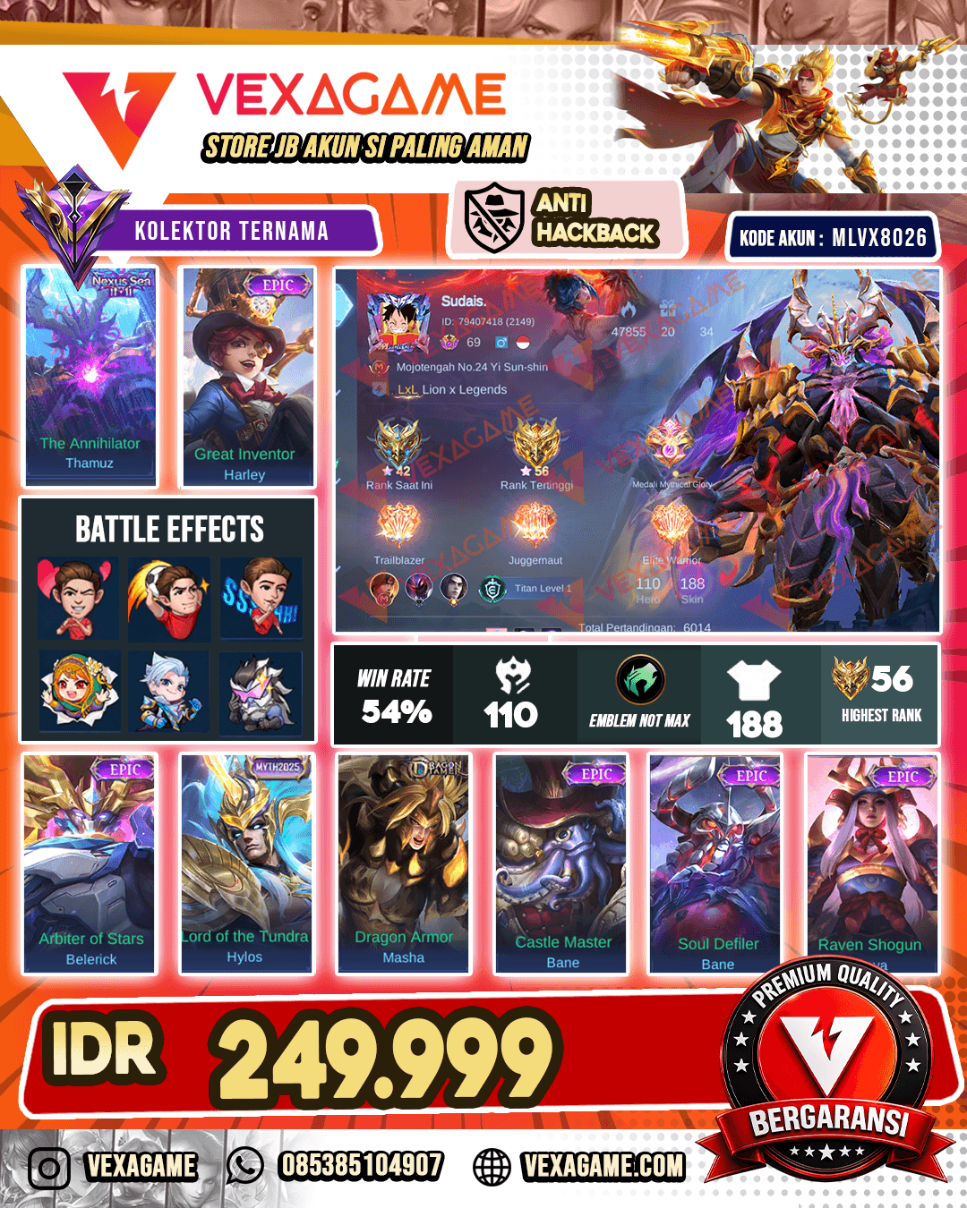 Thamuz 11.11 X Harley Epic