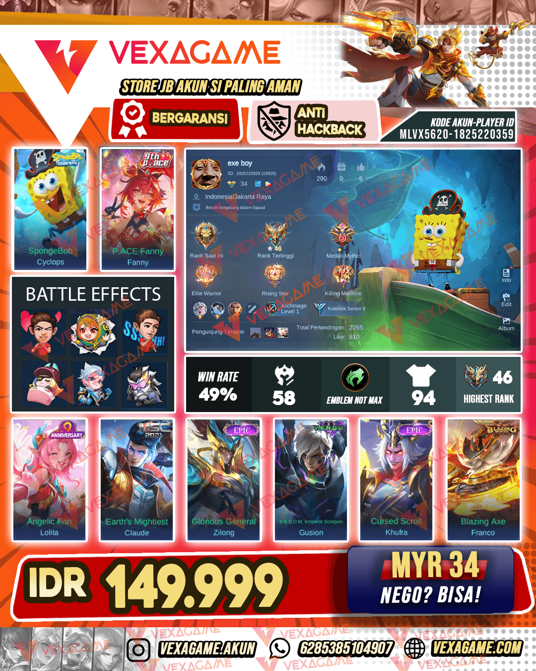 Cyclops Spongebob X Fanny P ACE | Recall TLPH