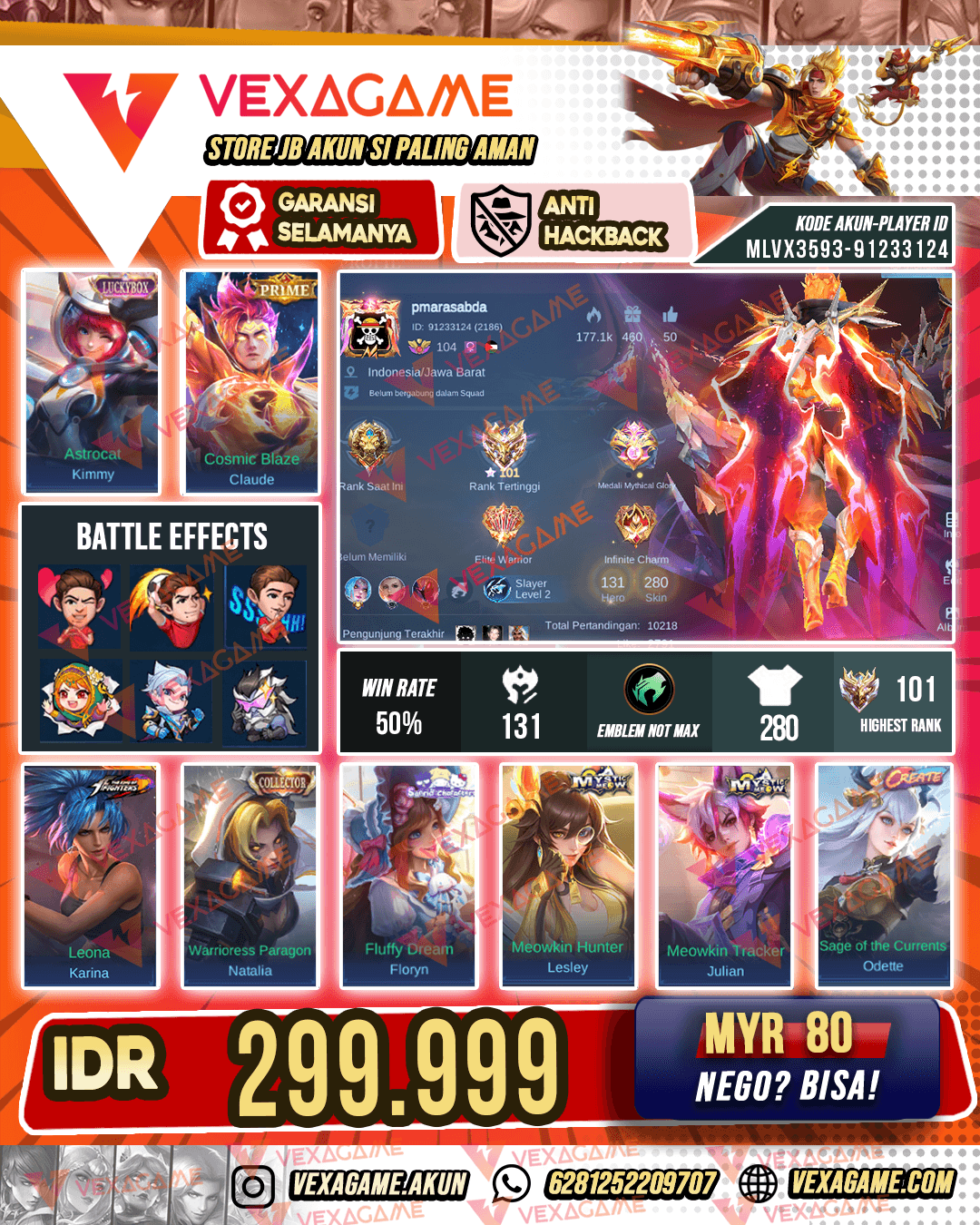 Claude Prime Ex Immortal | ALL MAX