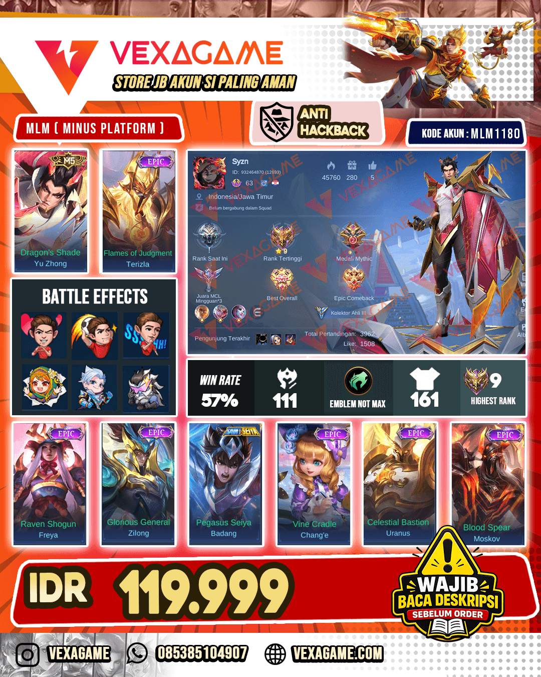 Yu Zhong M5 | Terizla Epic