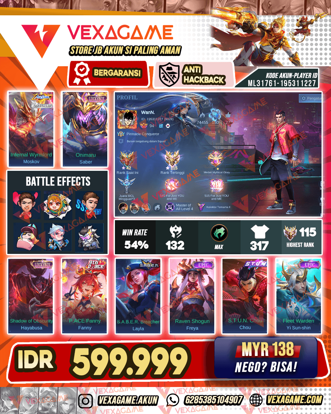 Moskov All Star X 2 Luckybox | Emblem MAX & Hero MAX | Ex Immortal