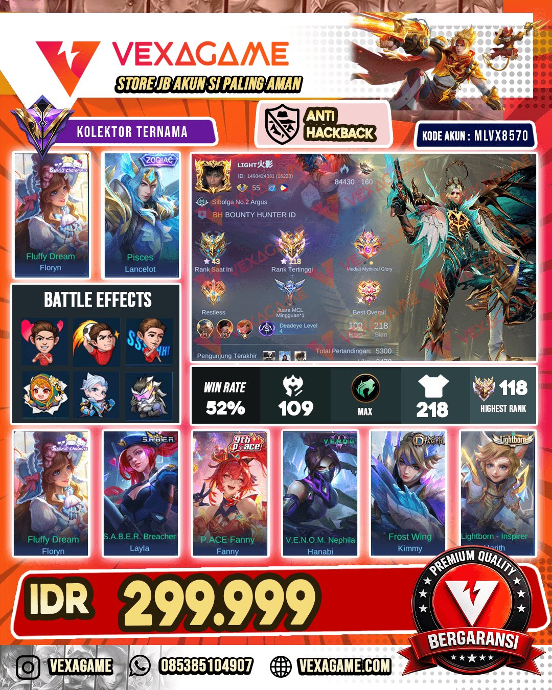 Granger PRIME X Lancelot Zodiac | Ex Immortal | Recall TLPH