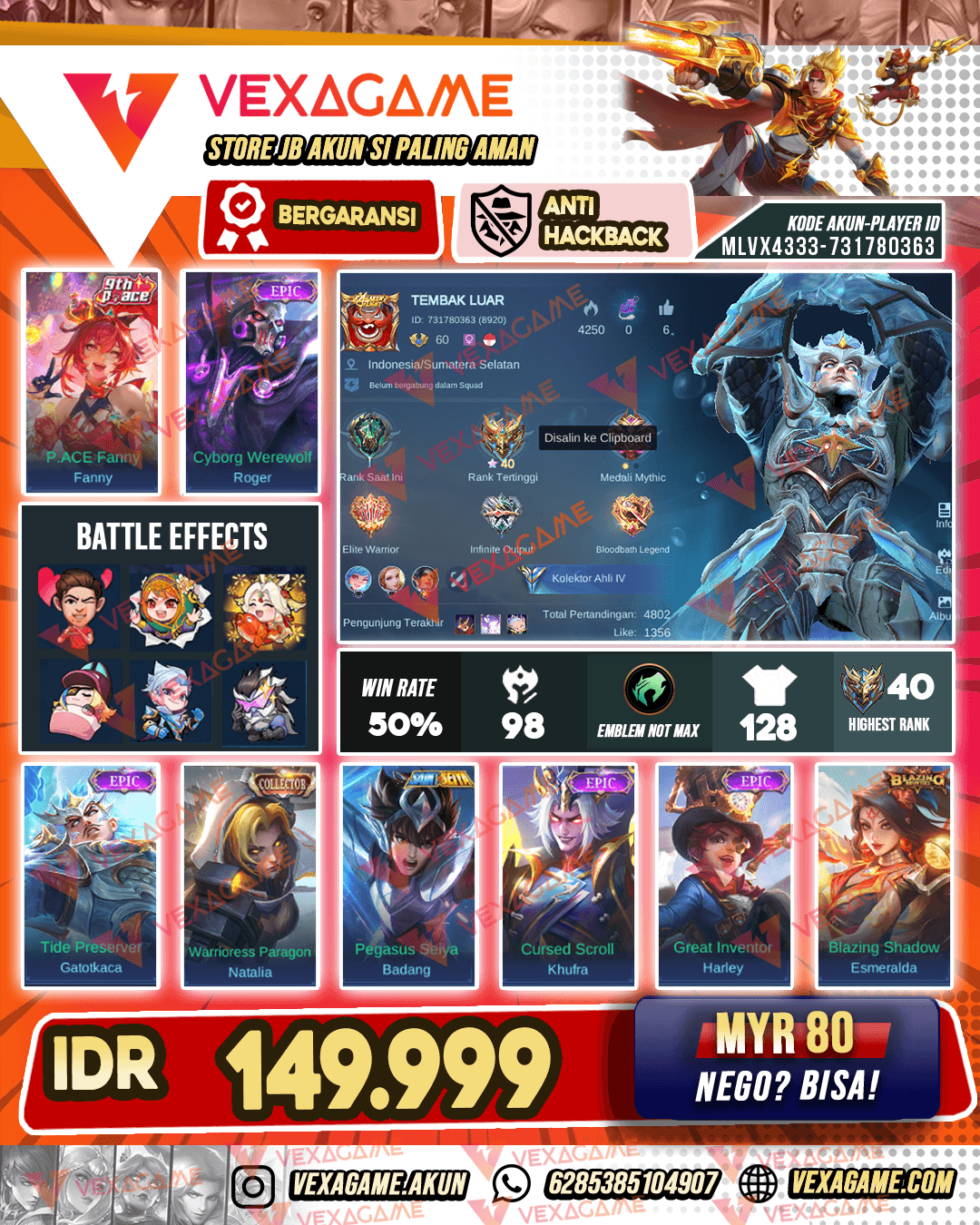 Gatot Kaca Epic | Emblem MAX
