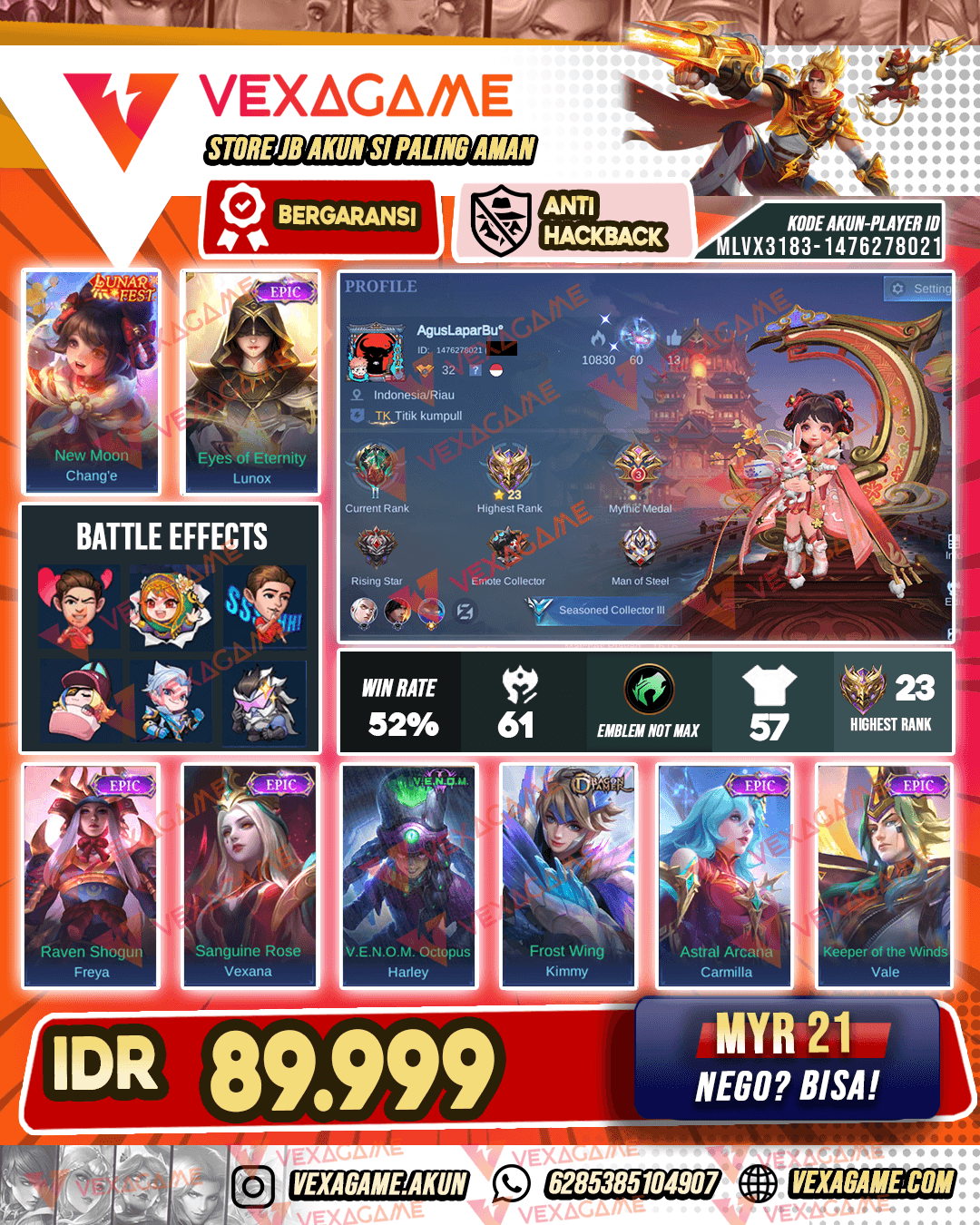 Change Lunar Fest X Lunox Epic