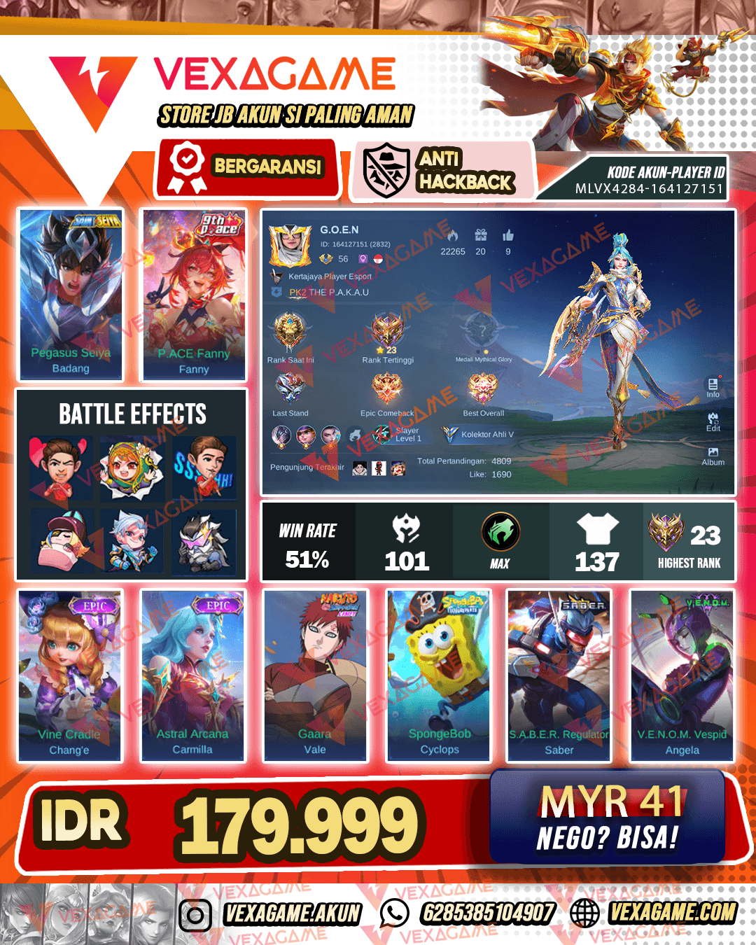 Badang Saint Seiya | Emblem MAX