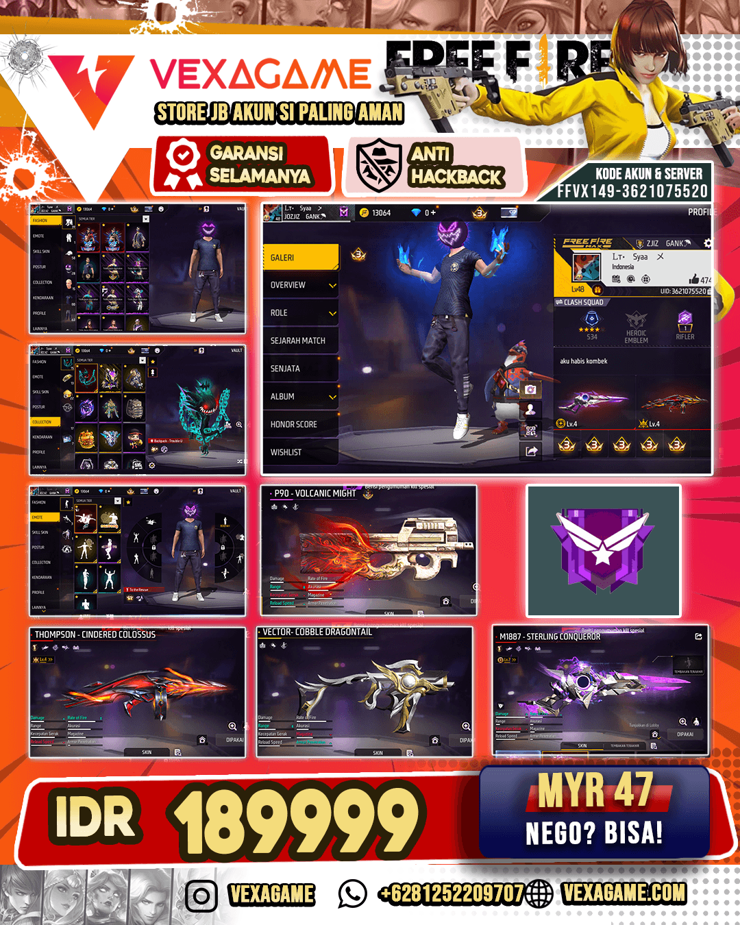 SG Sterling Conqueror Lv 4 | Thompson Cindered Colossus Lv 4 (KENA HB)