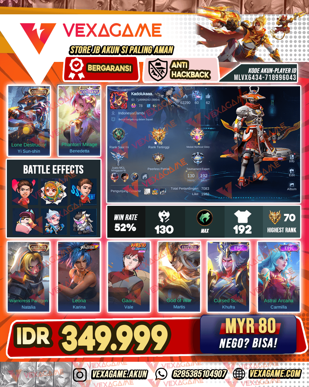 YSS Collector | Benedeta Covenant | Martis Luckybox |  Emblem MAX
