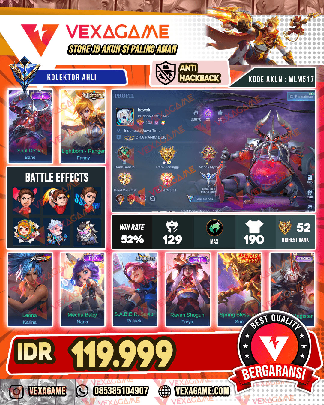 Bane Epic X Fanny Lightborn