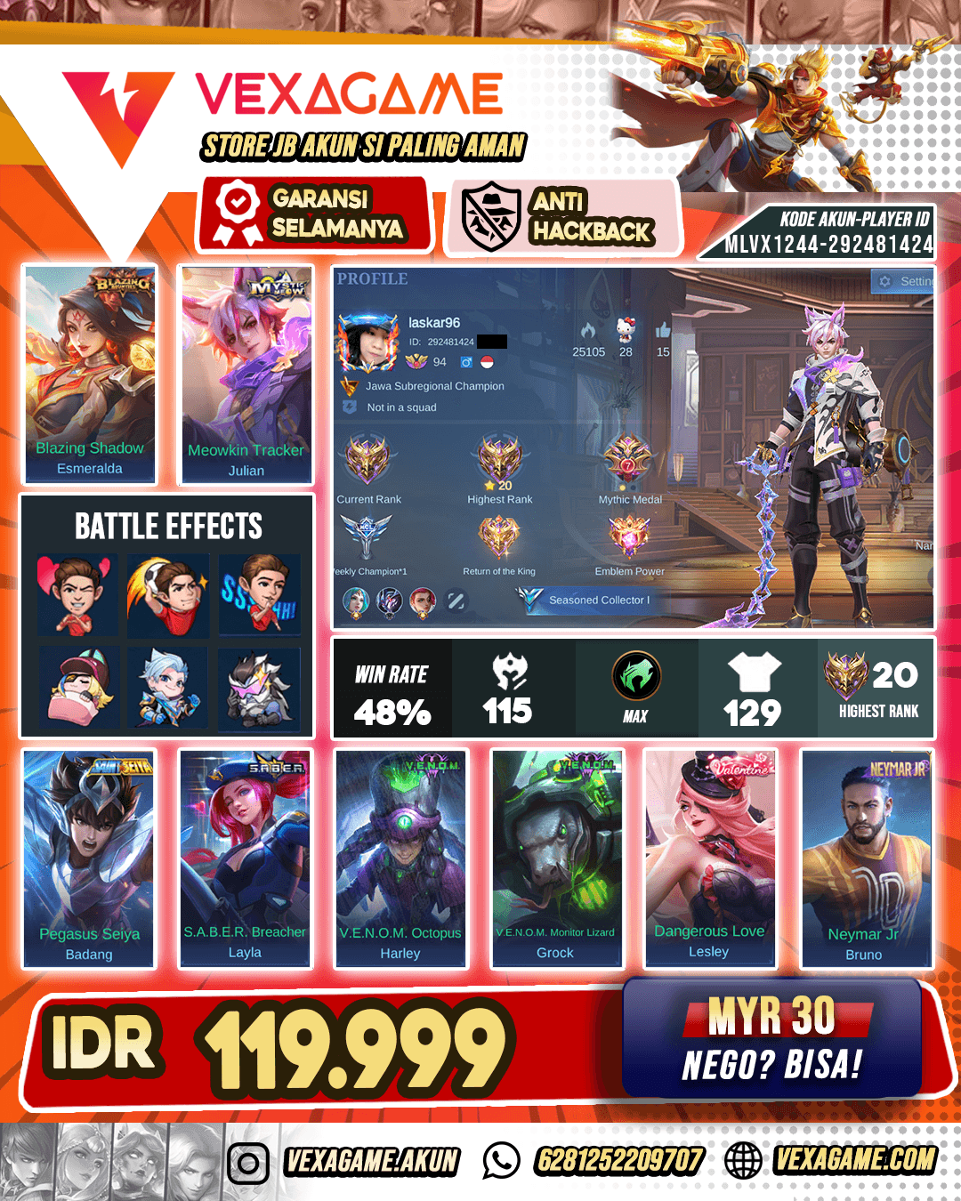 Julian Meow Akun Paket Pelajar
