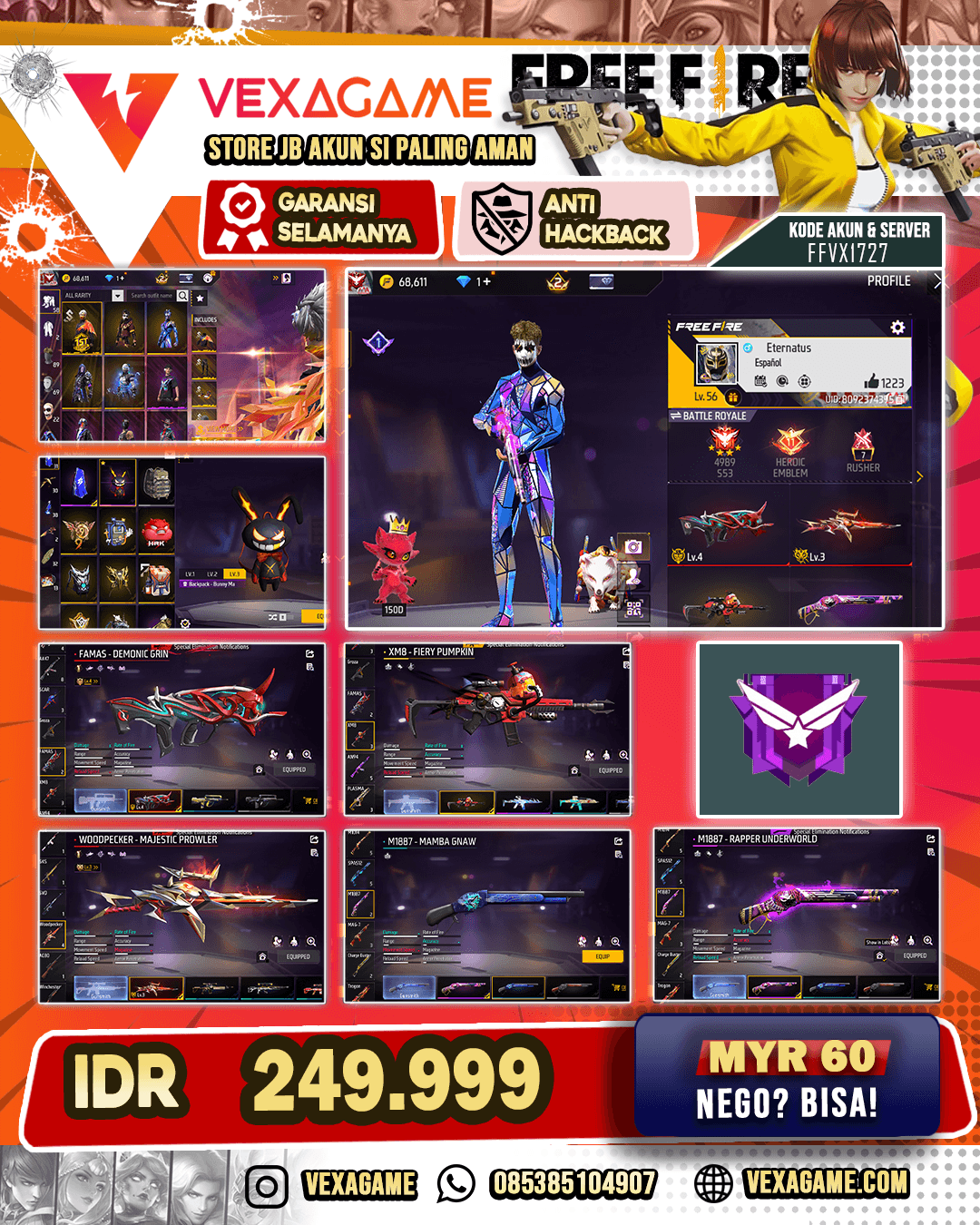 2 Evo | SG Rarpper Underworld | SG Mamba | Katana On | Bundle Ember Fracture | Vault1 00++