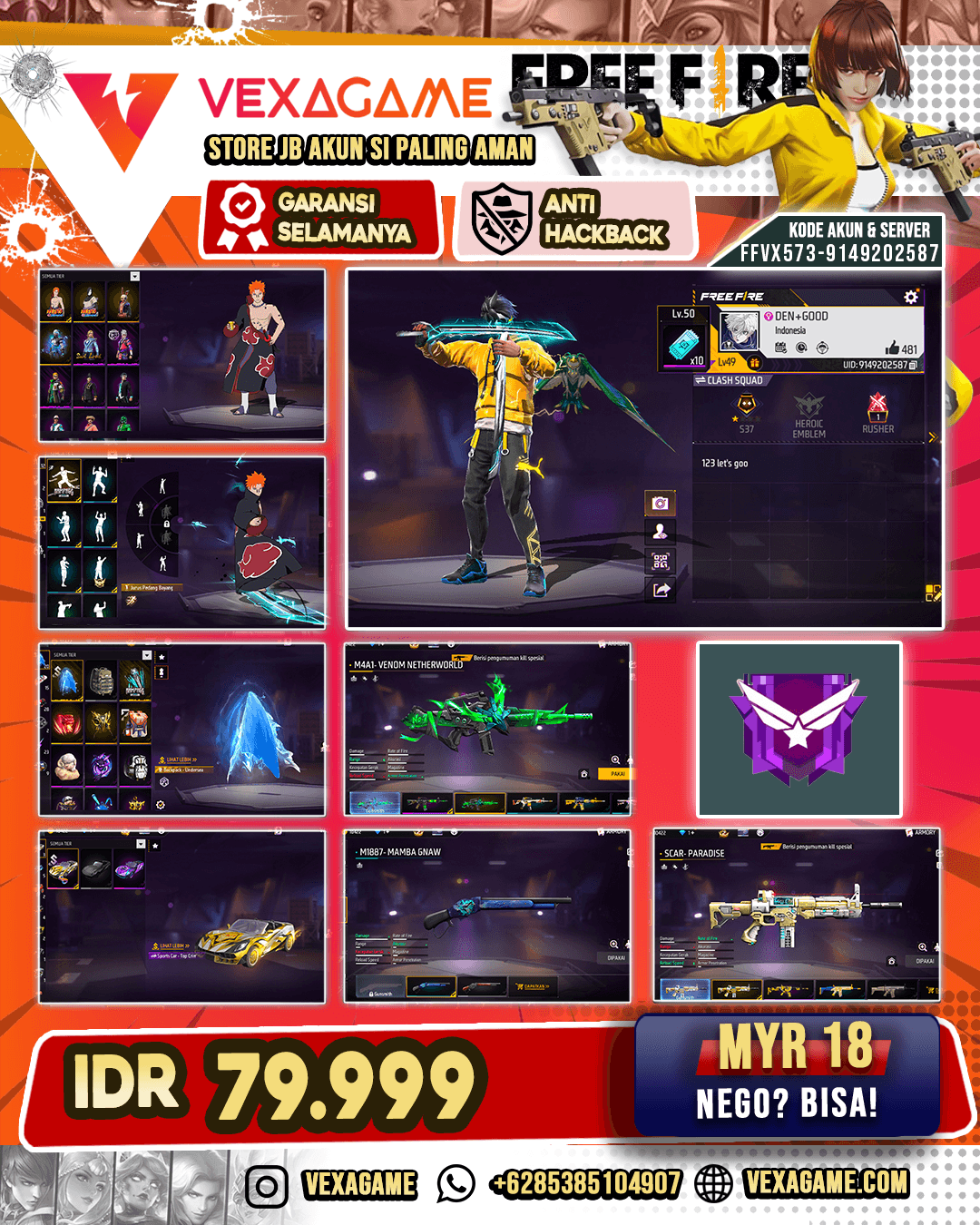AKUN FF MURAH