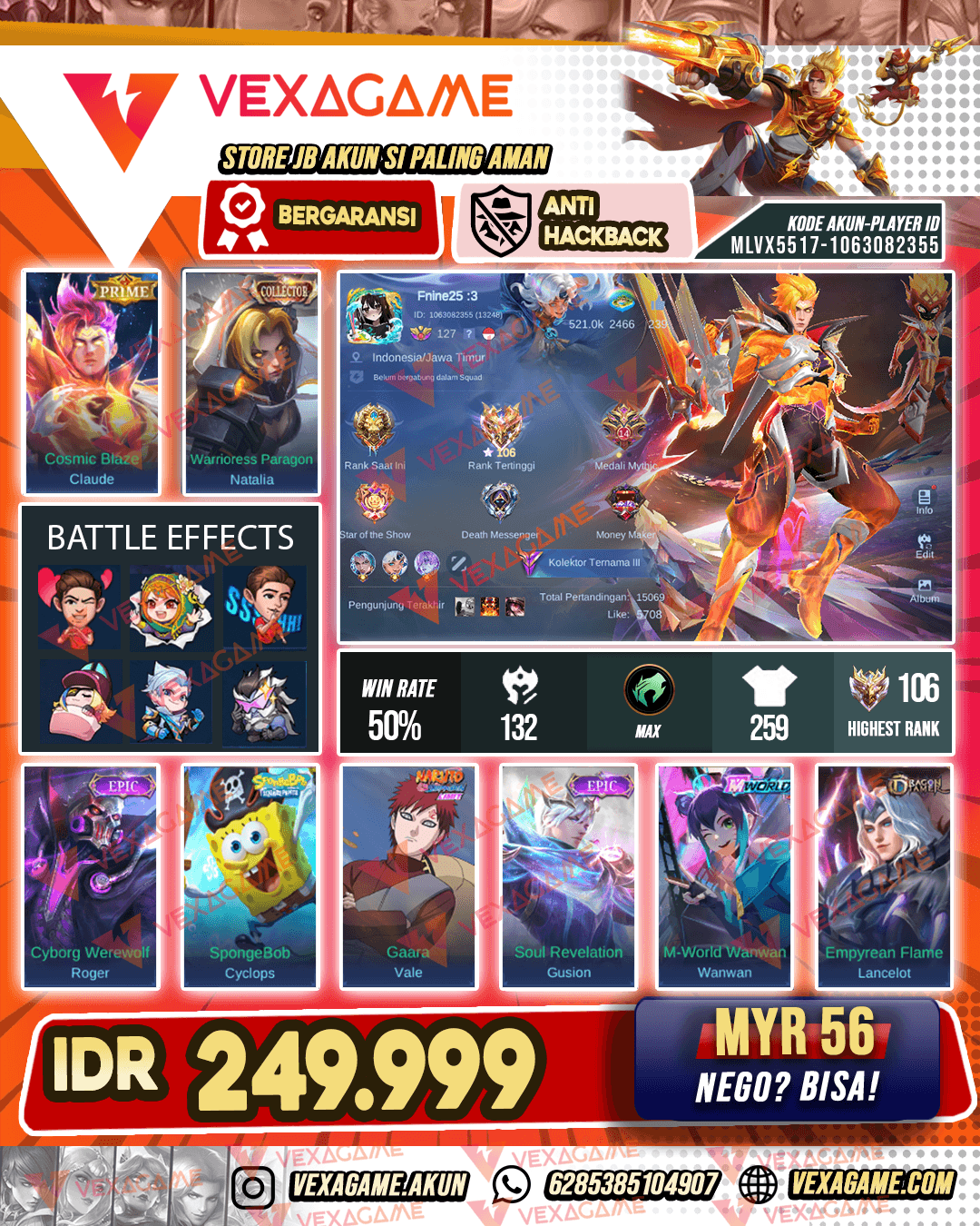 Claude Prime | Ex Immortal | Hero + Emblem MAX