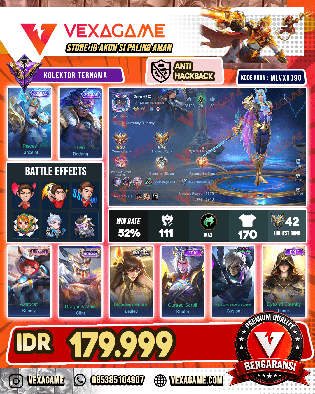 Lancelot Zodiac | BadangZodiac