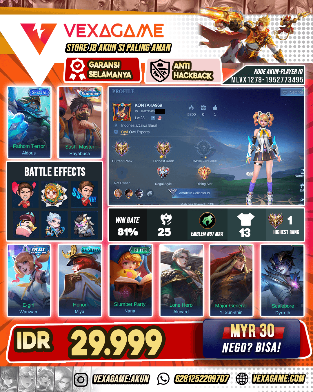 Akun Murah Banget