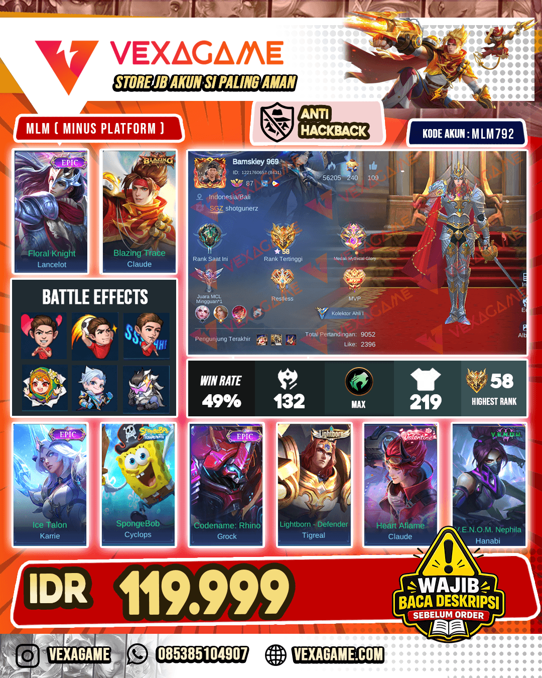 Lancelot Epic | Claude Blazing