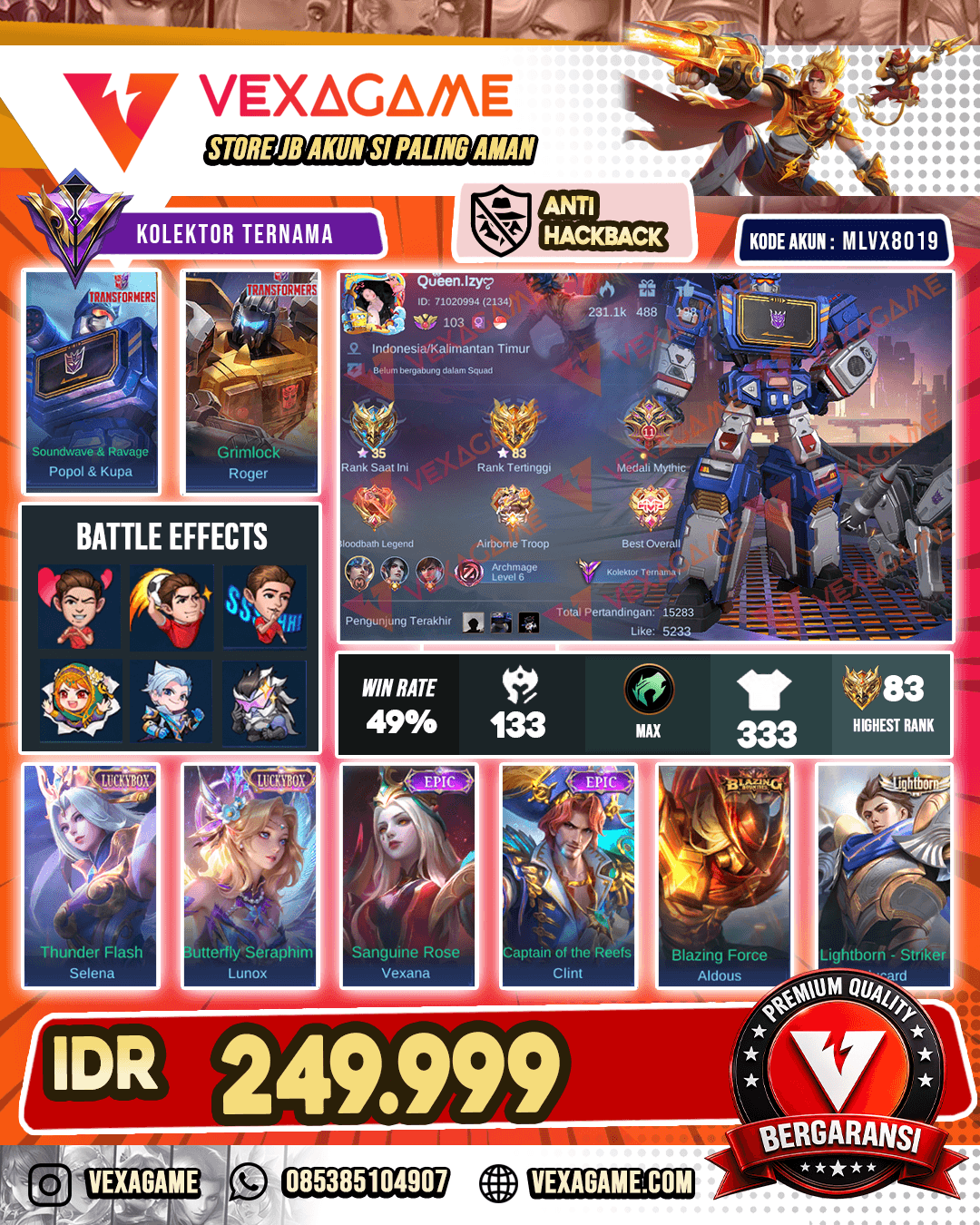 Roger Transformers | Popol Kupa Transformers | 2 Luckybox
