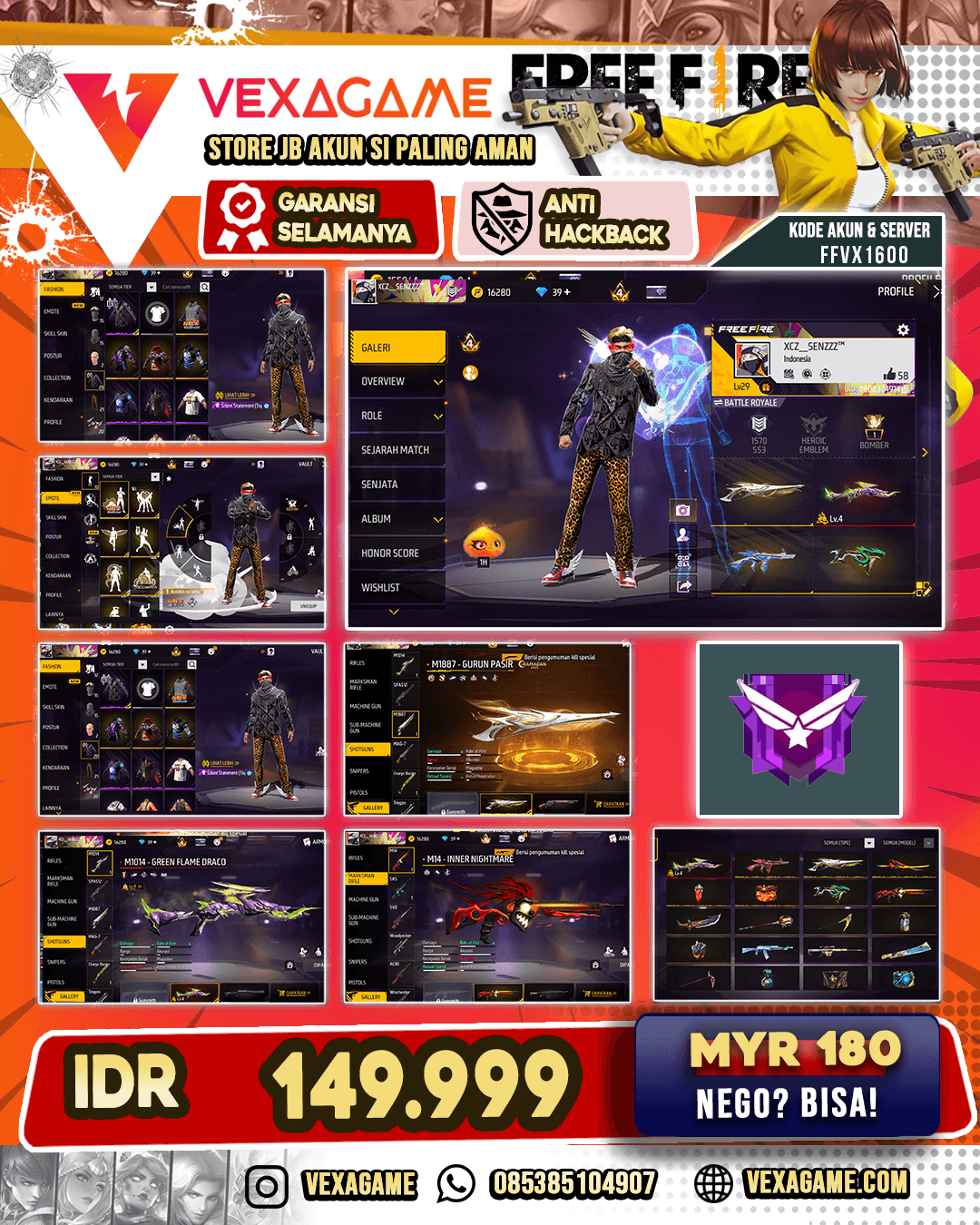 SG GURUN | EVO SG PANJANG | TAS BUNNY | VAULT OTW 30