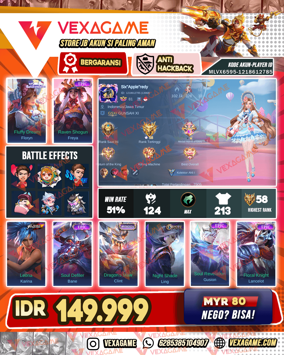 Floryn Sanrio | Freya Epic | Emblem MAX