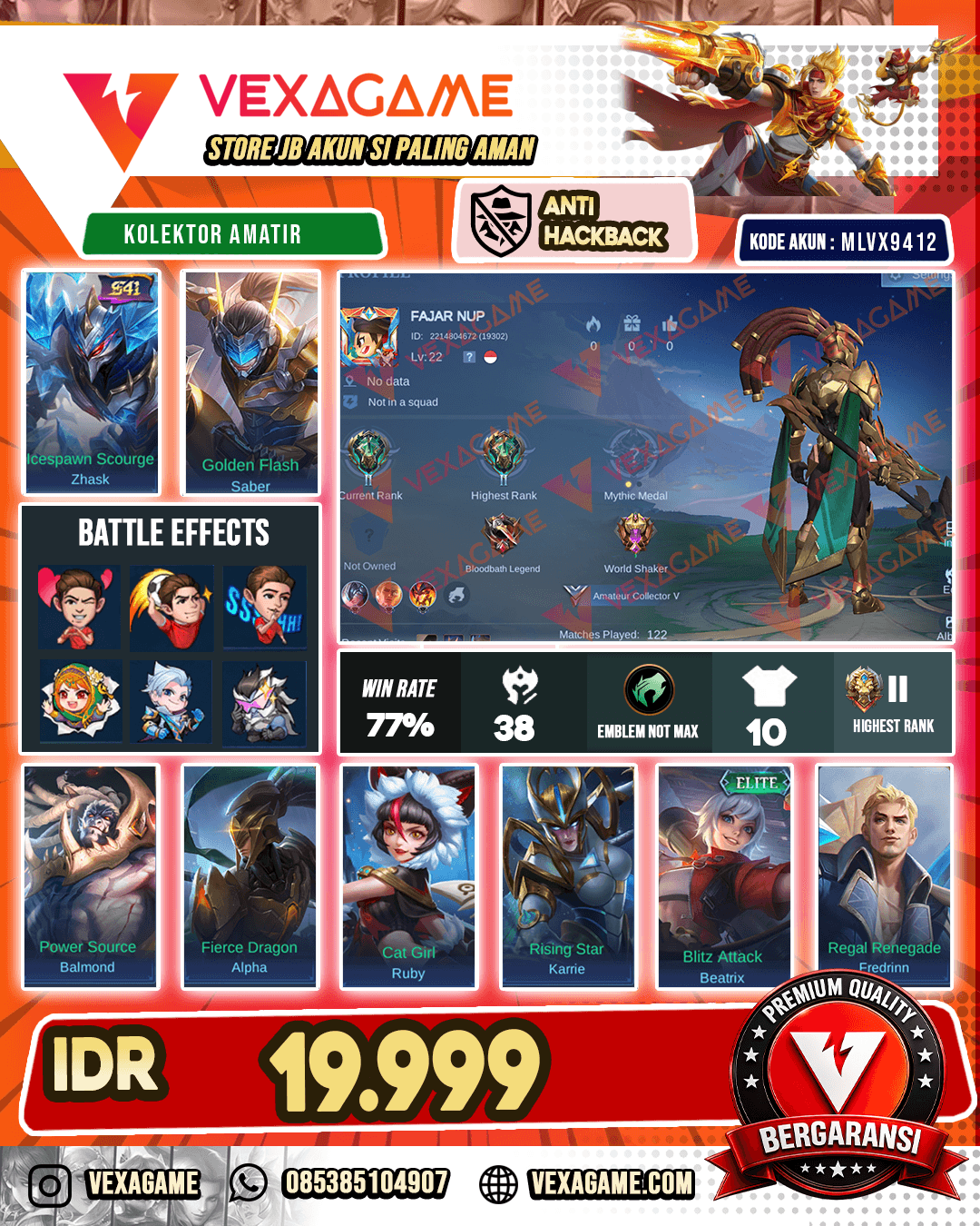 Akun Smurf Murah Bangett