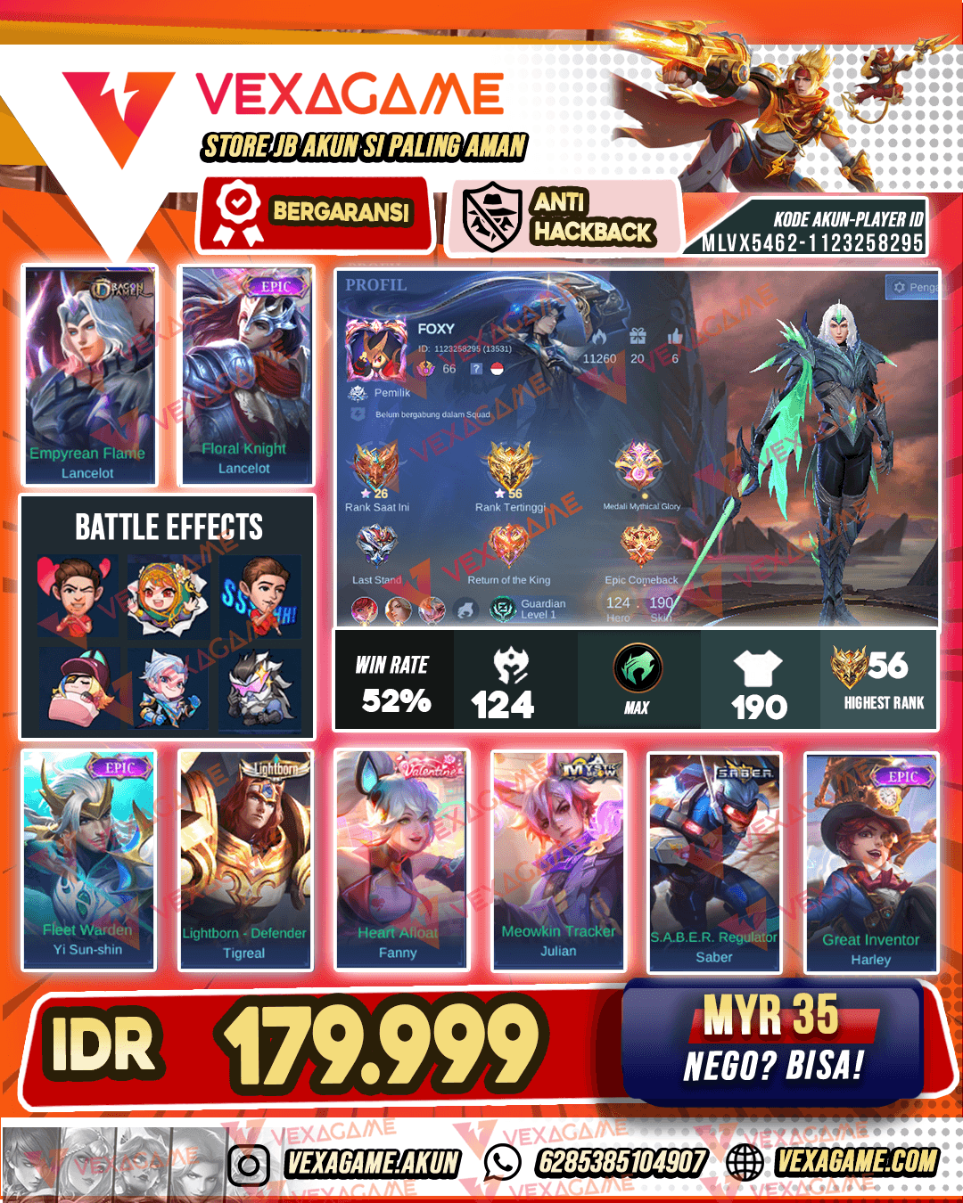Lance Dragon Timer | Lancelot Epic | Emblem MAX