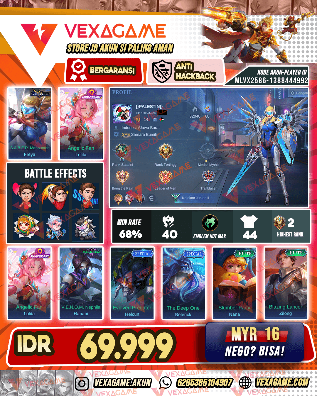 Akun Murah Harga Pelajar