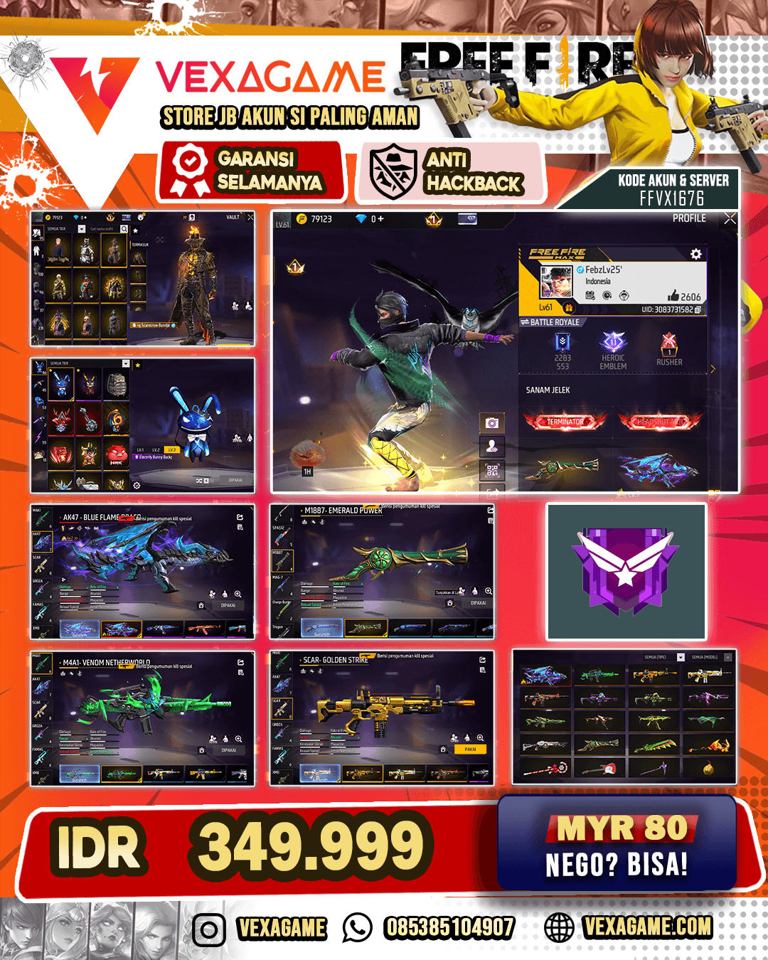 EVO AK47 MAX | SG TEROMPET | BUNDLE BANDIT | VAULT 200++