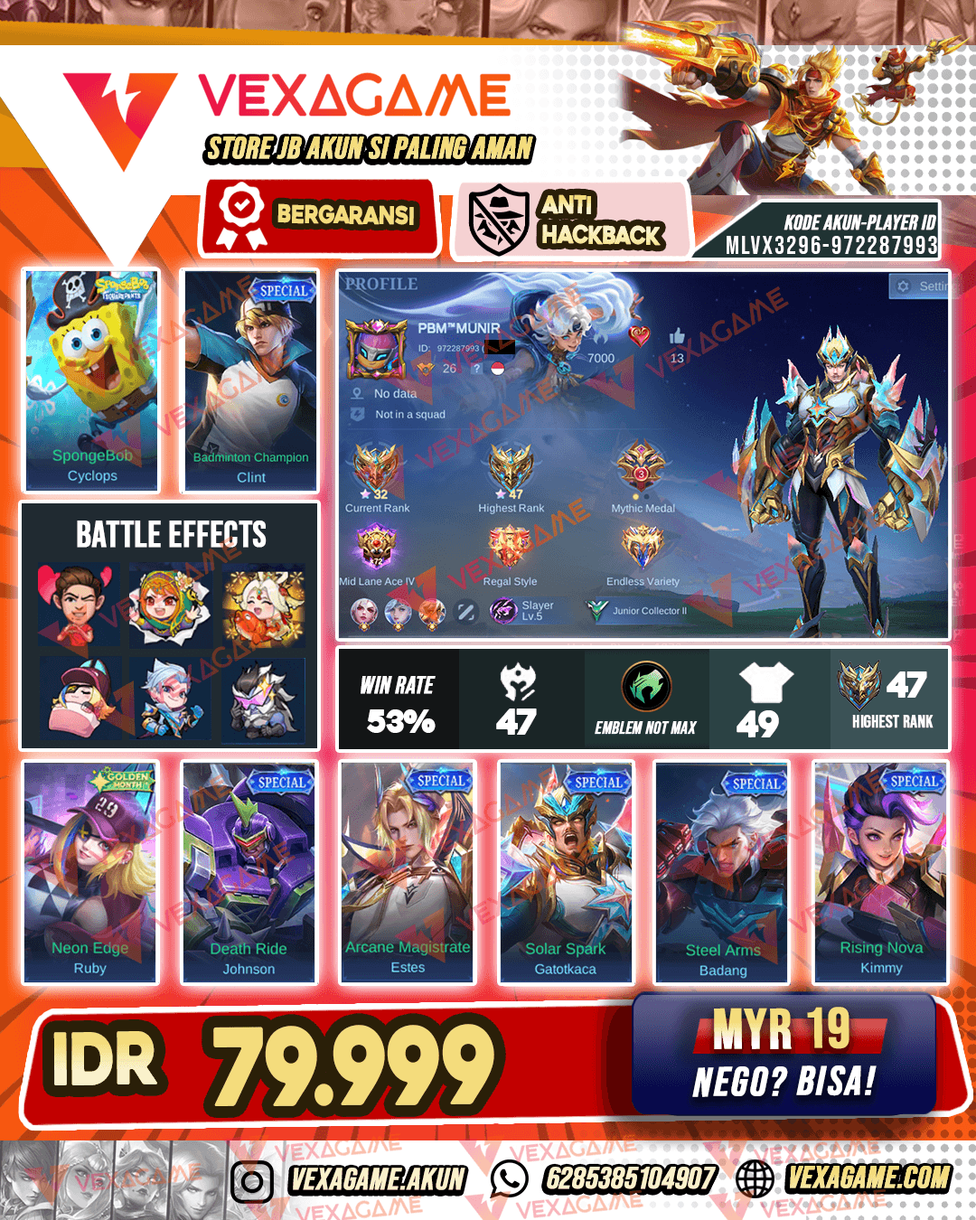 Akun Murah | Cyclops Spongebob | Special Banyak