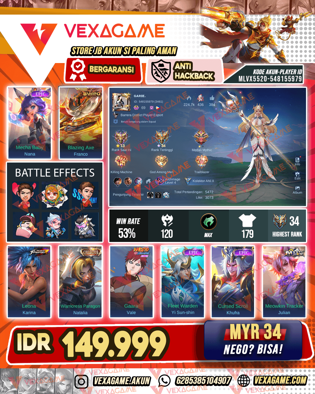 Nana Epic | Franco Blazing | Emblem Max