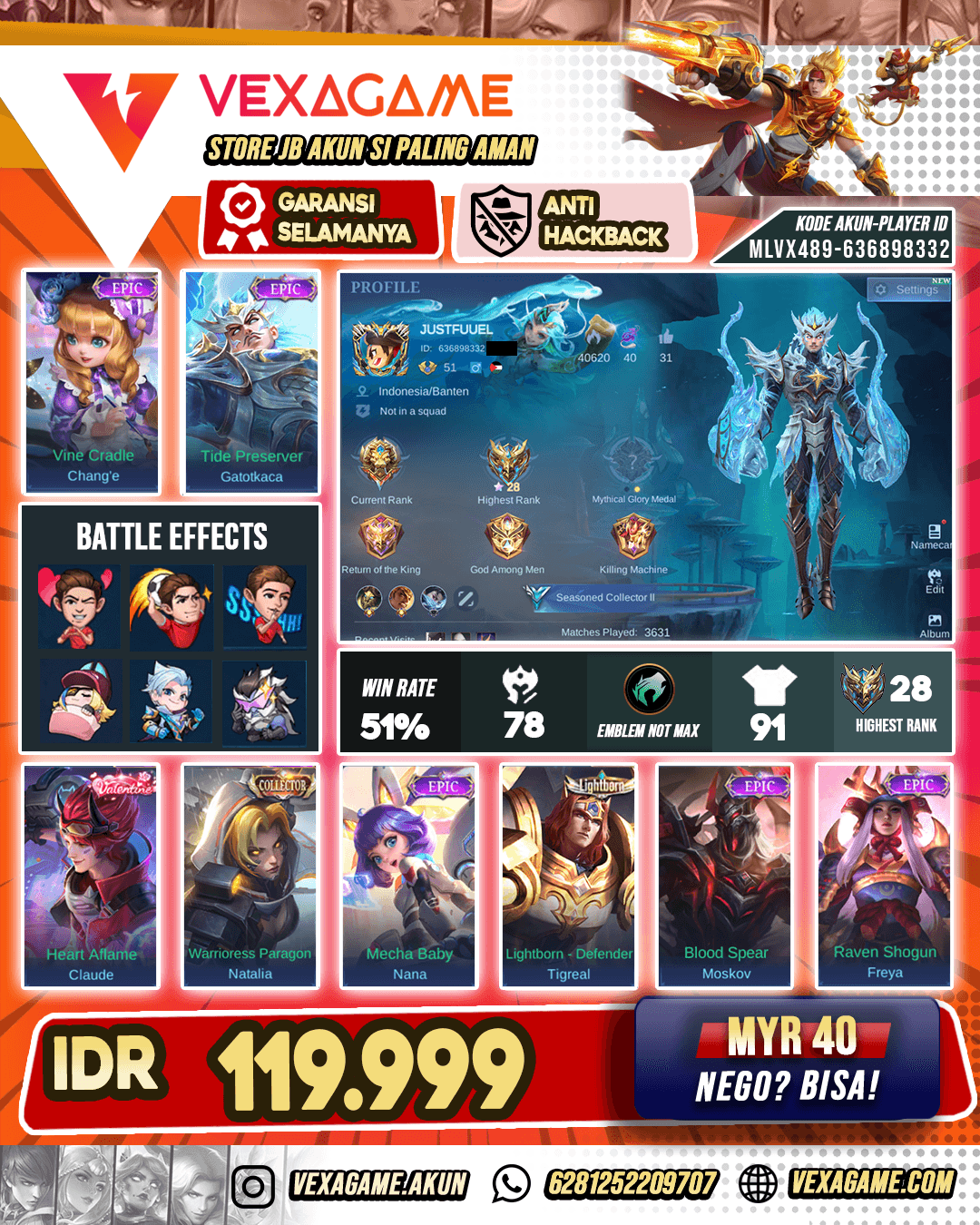 Gatotkaca Epic Murah