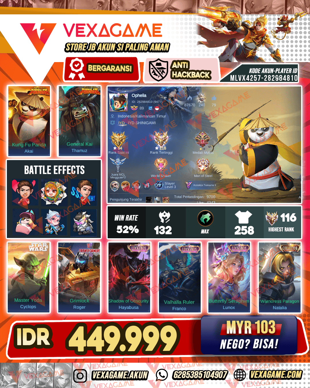 Akai Kungfu Panda | Thamuz Kungfu Panda | Cyclops Star Wars
