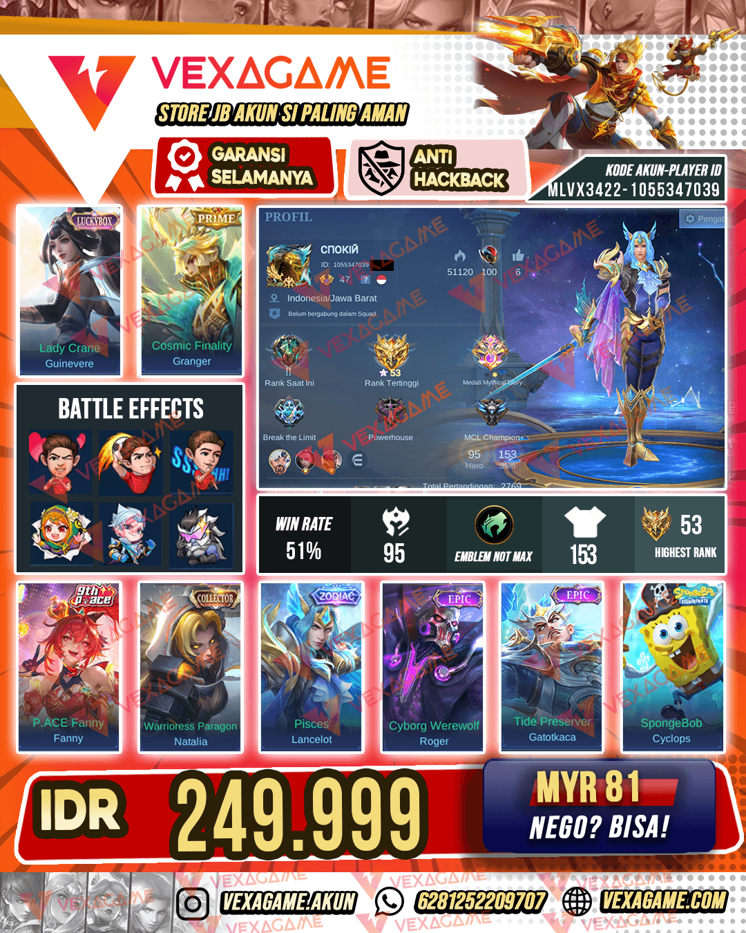 Lancelot Zodiac | Guinever Luckybox