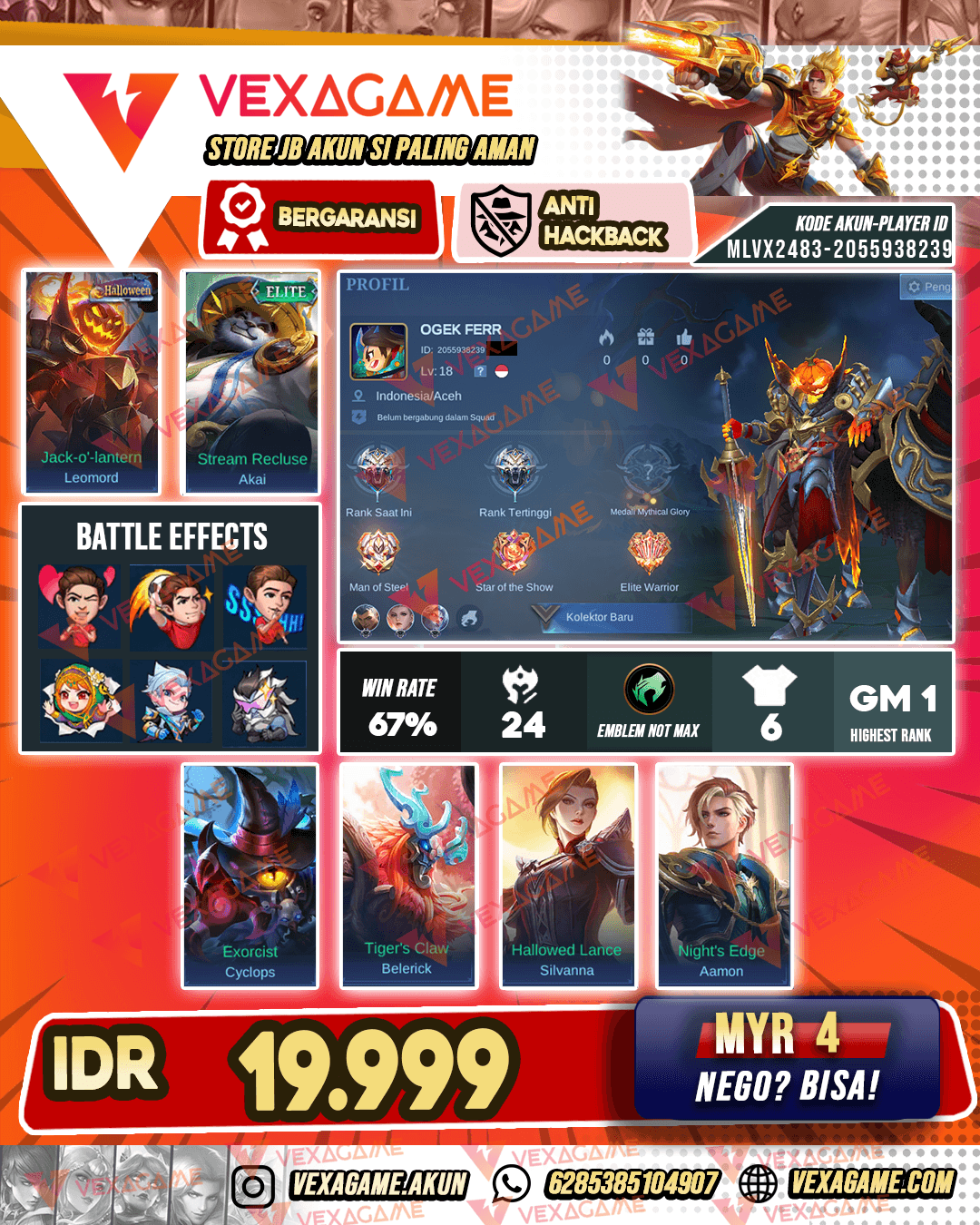 Akun Murah Polosan