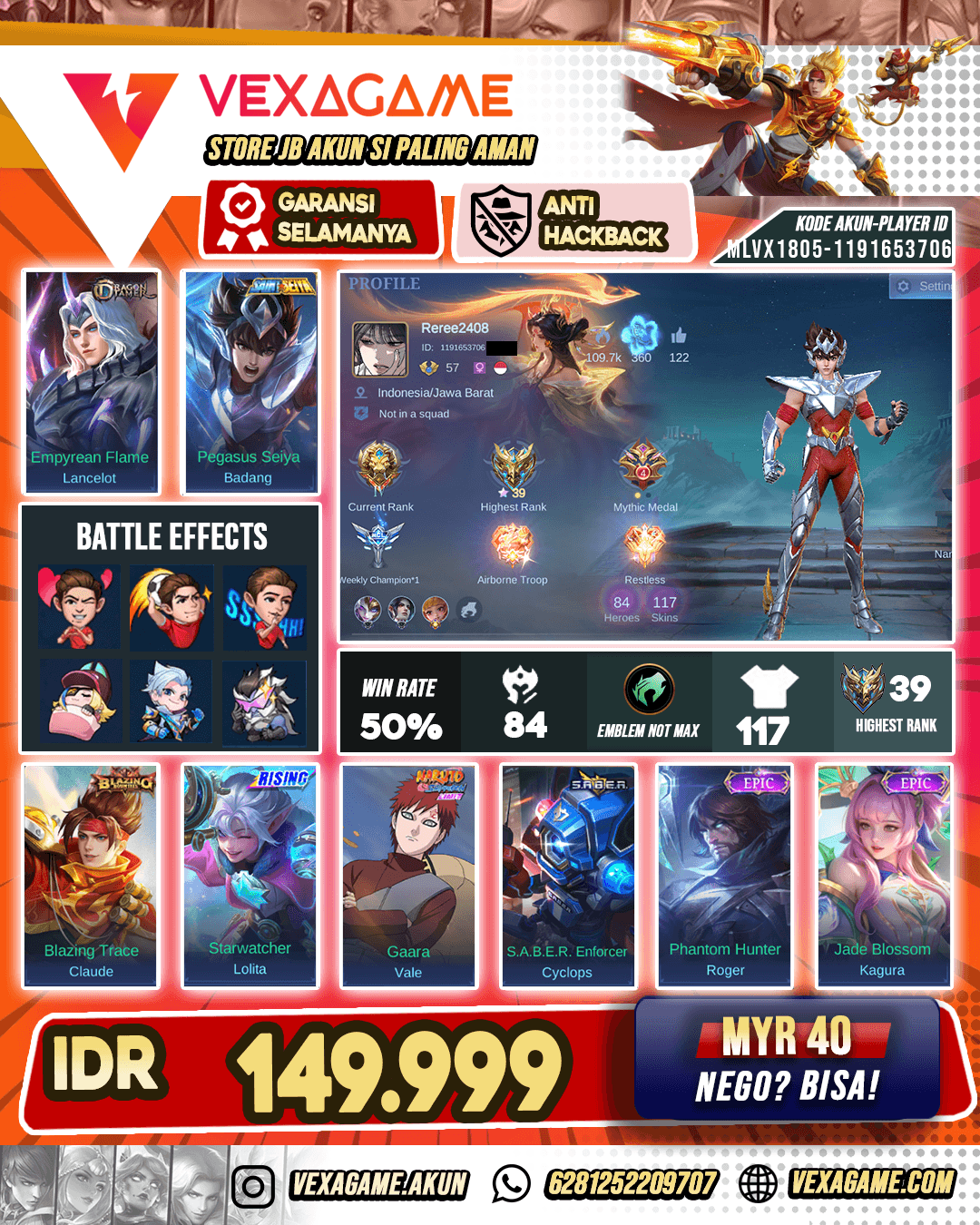 Badang Saint Seiye X Lancelot Dragon Tamer