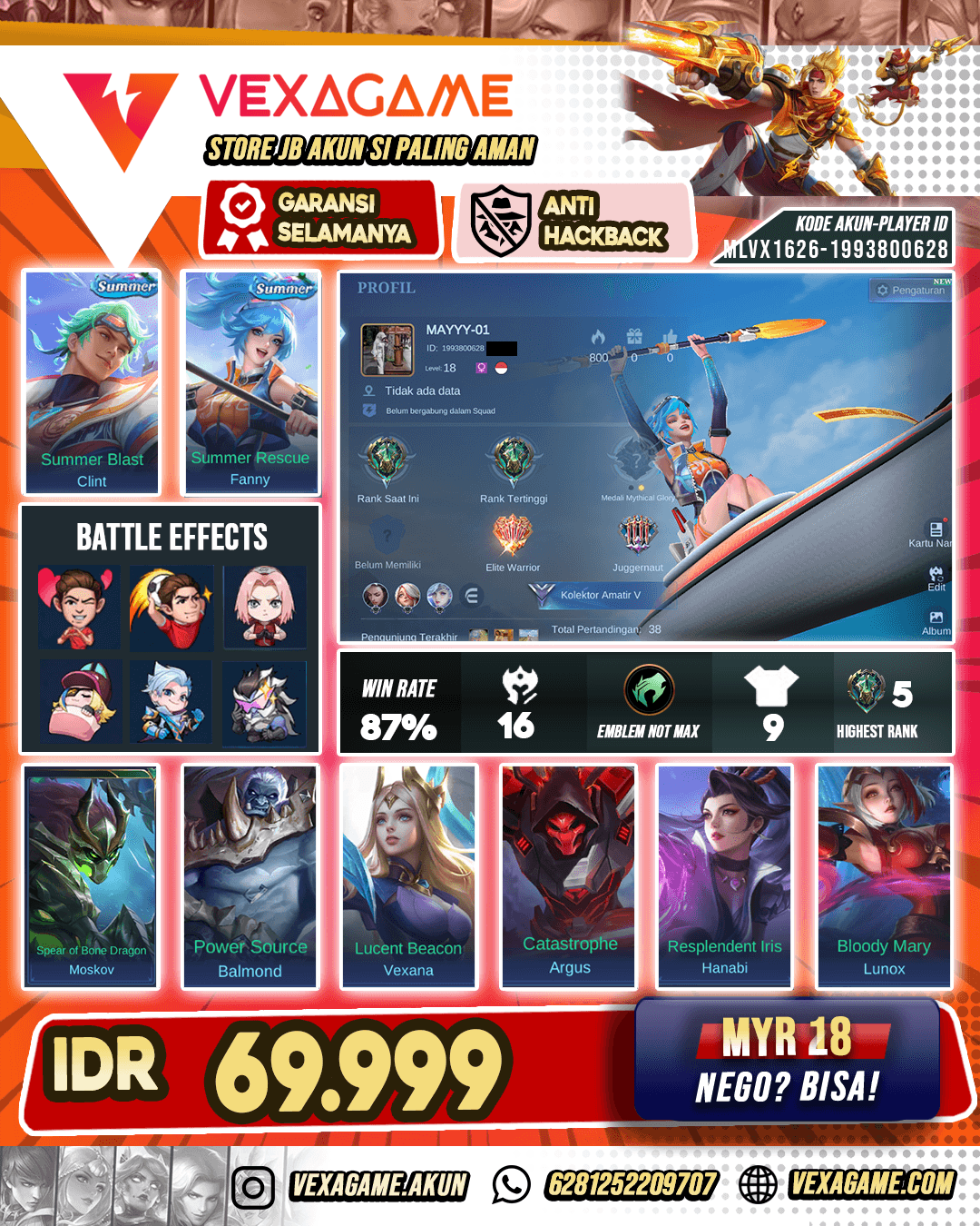 Akun Murah Smurf Polos