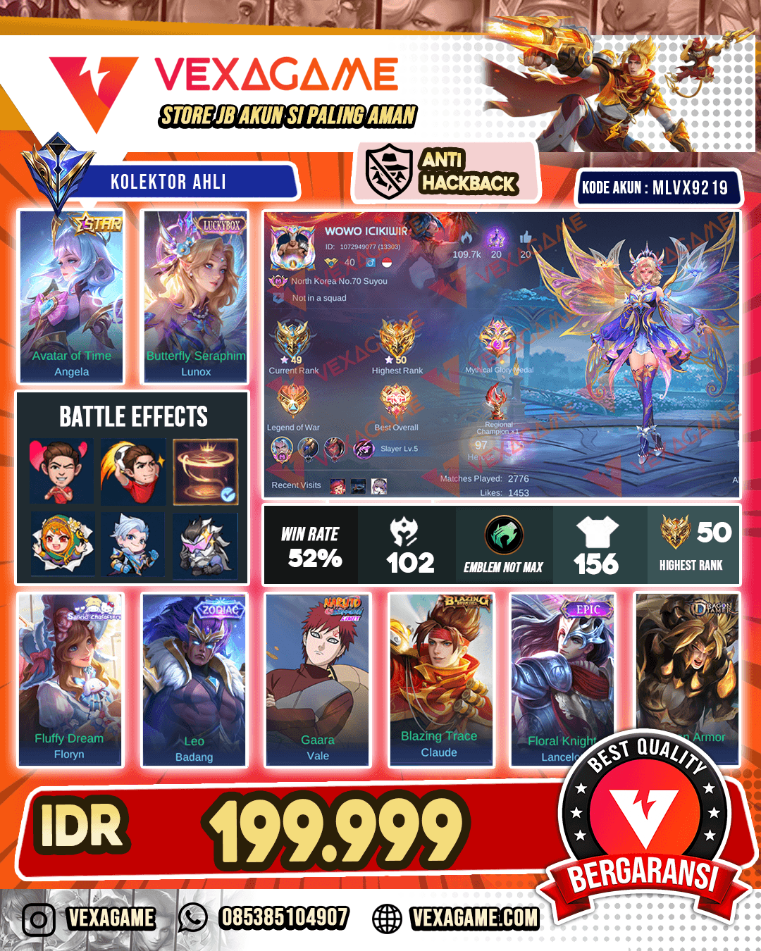 Lunox Luckybox | Angela Annualstar Recall Tas Tas Api