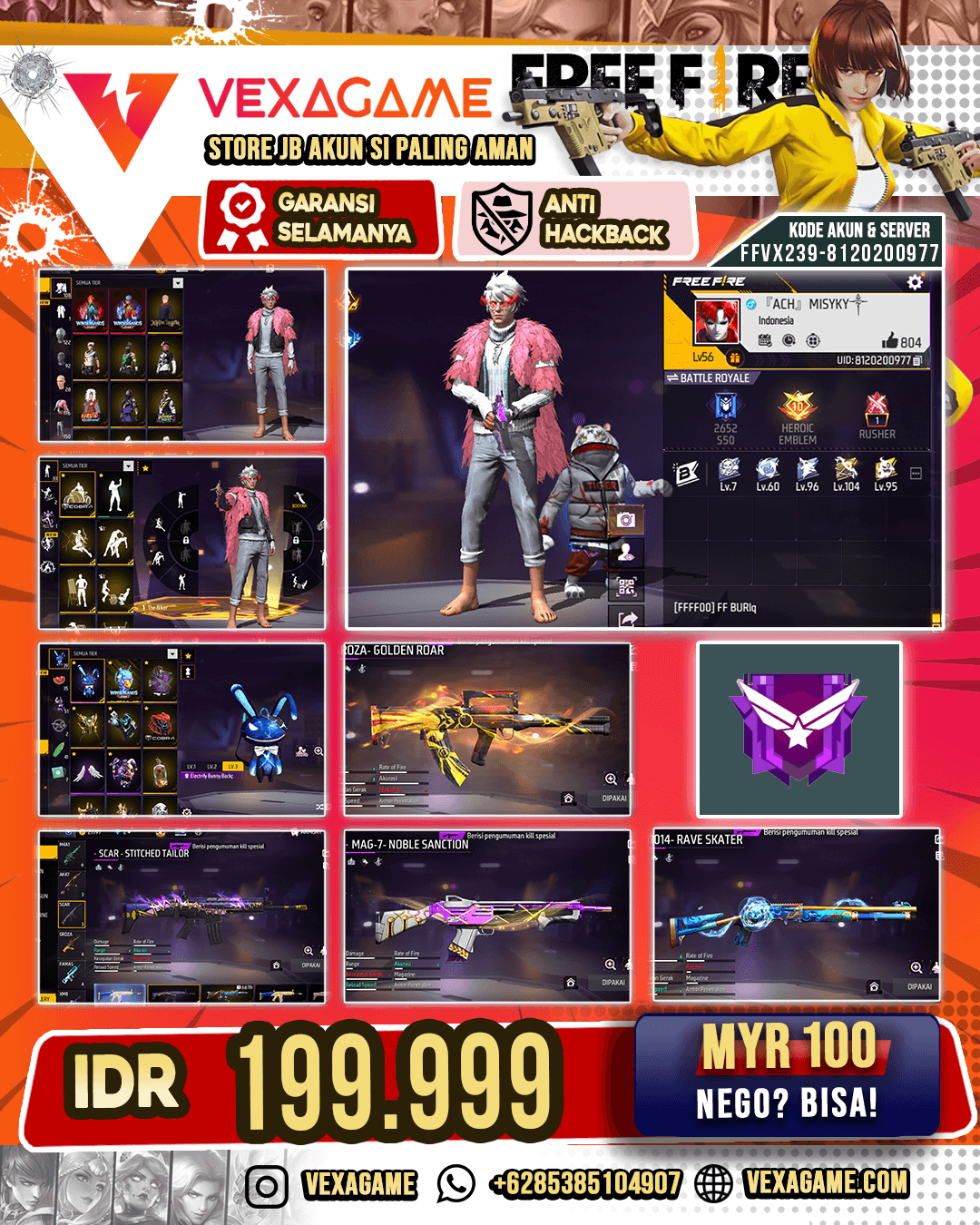 M4A1 Venom Netherworld | SG Rave Skater | SG 2 Bunny & Mamba | Vault Lumer