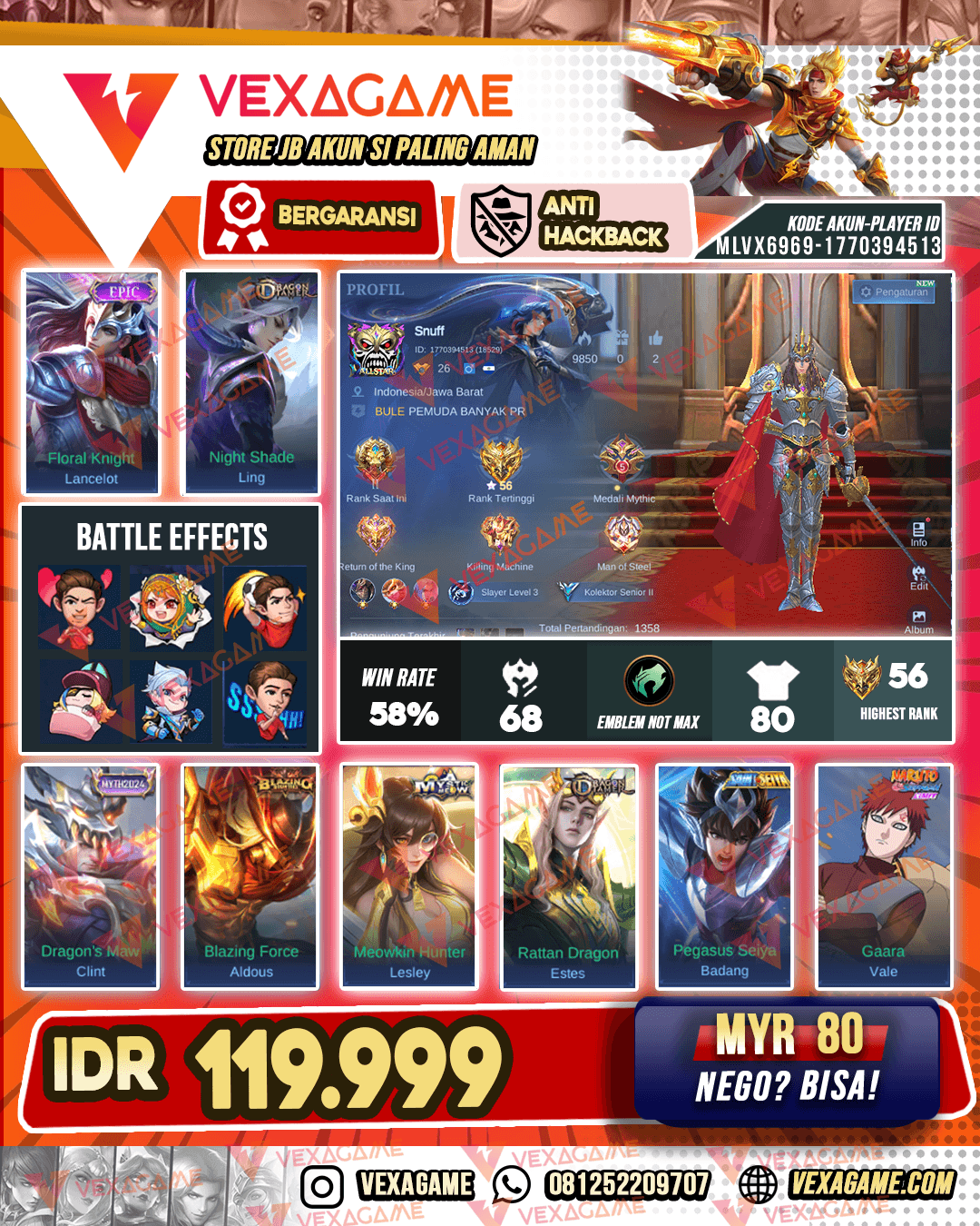 Lancelot Epic | Ling Dragon Tamer