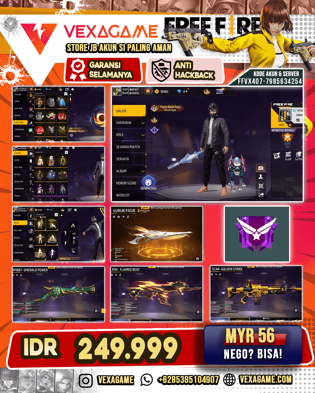 M4A1 Venom Netherworld | M4A1 Glacier Netherworld | SCAR Golden Strike | SG Gurun | SG Terompet