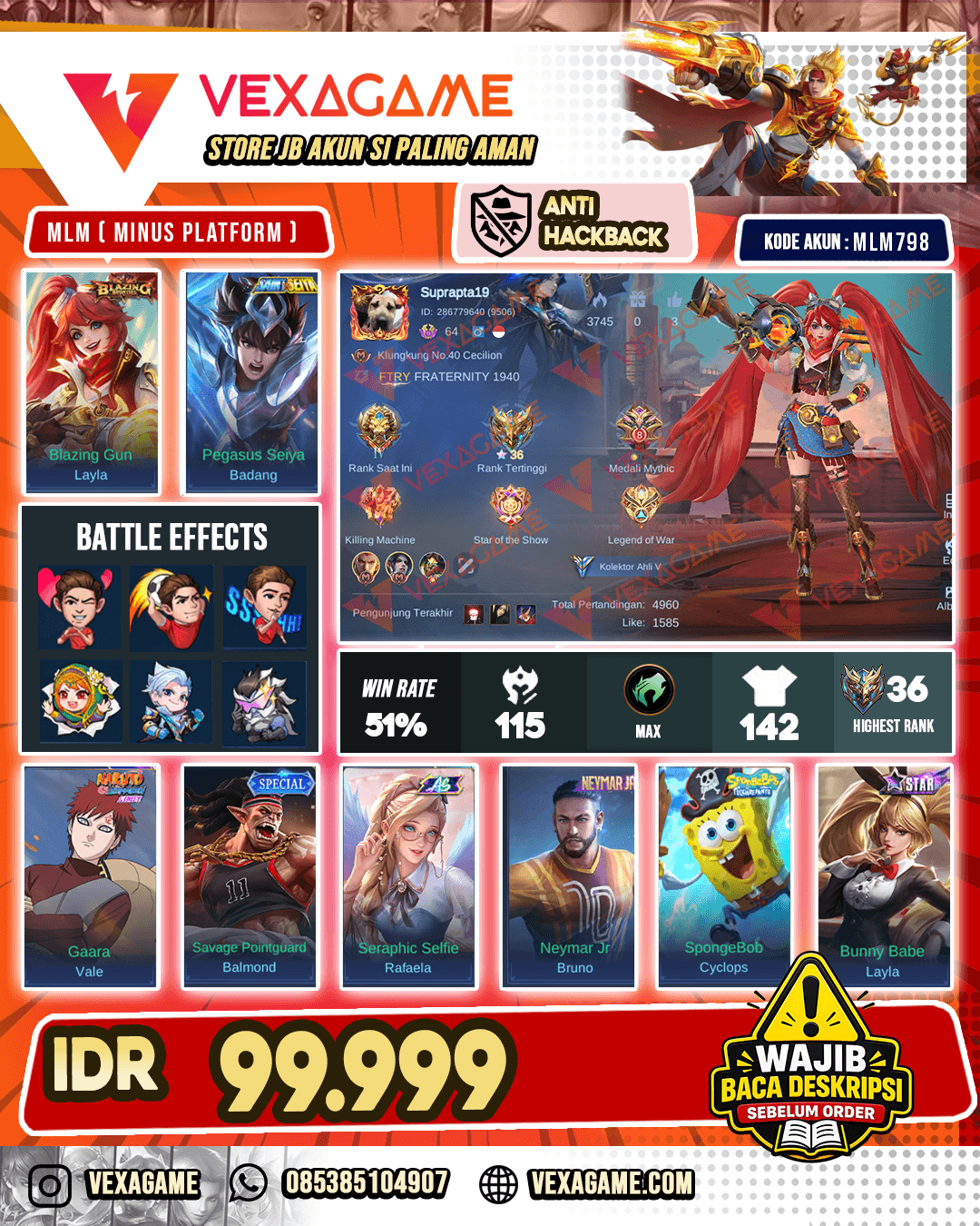 Layla Blazing | Badang Saint Seiya
